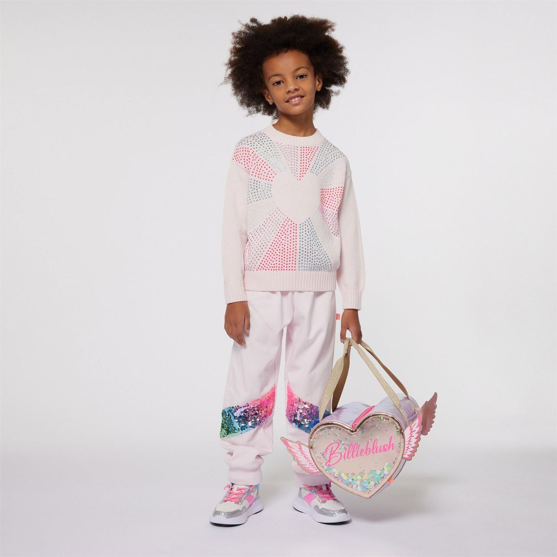 Billieblush Sequin Closed Hem Fleece Joggers