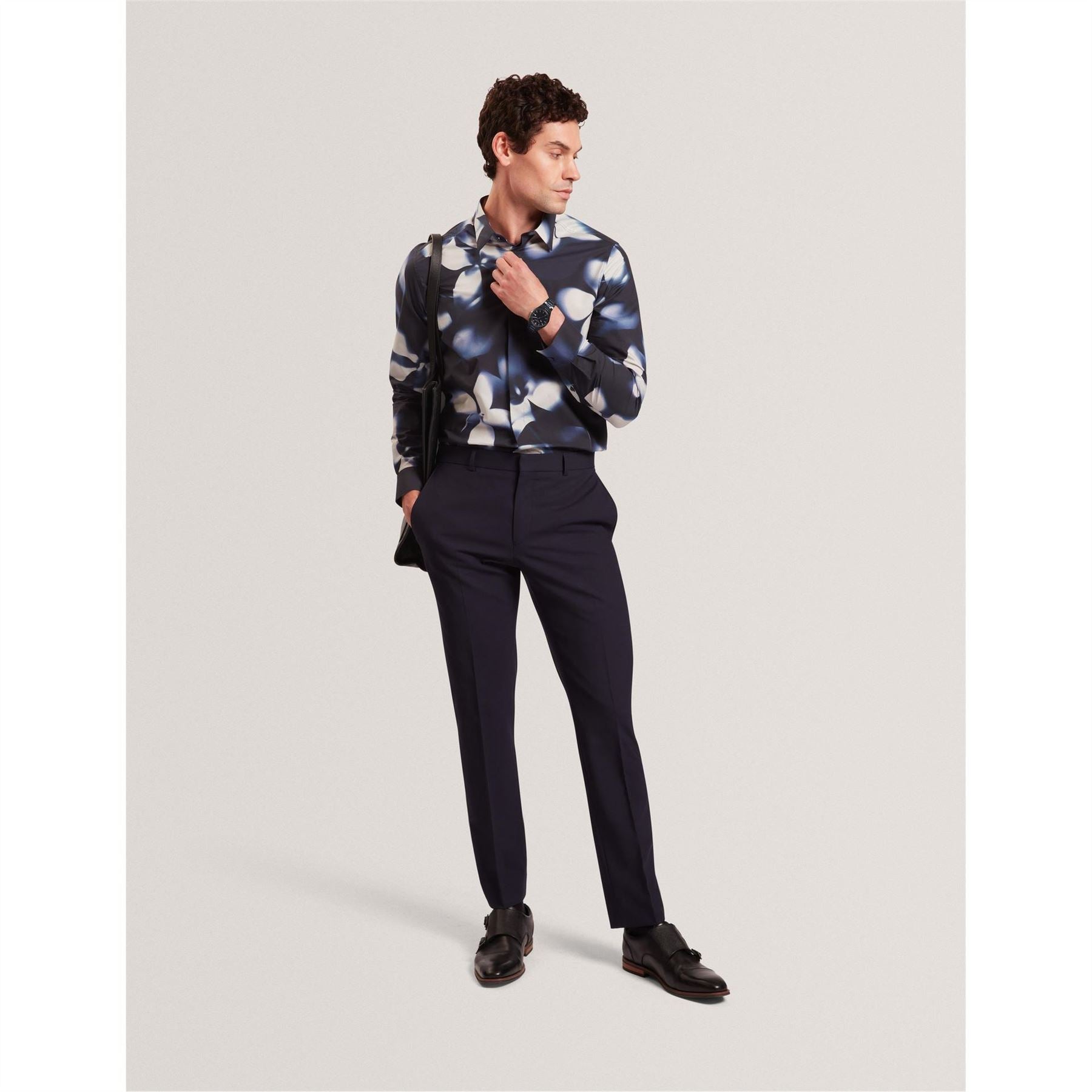 Ted Baker Long Sleeve Floral Patterned Shirt