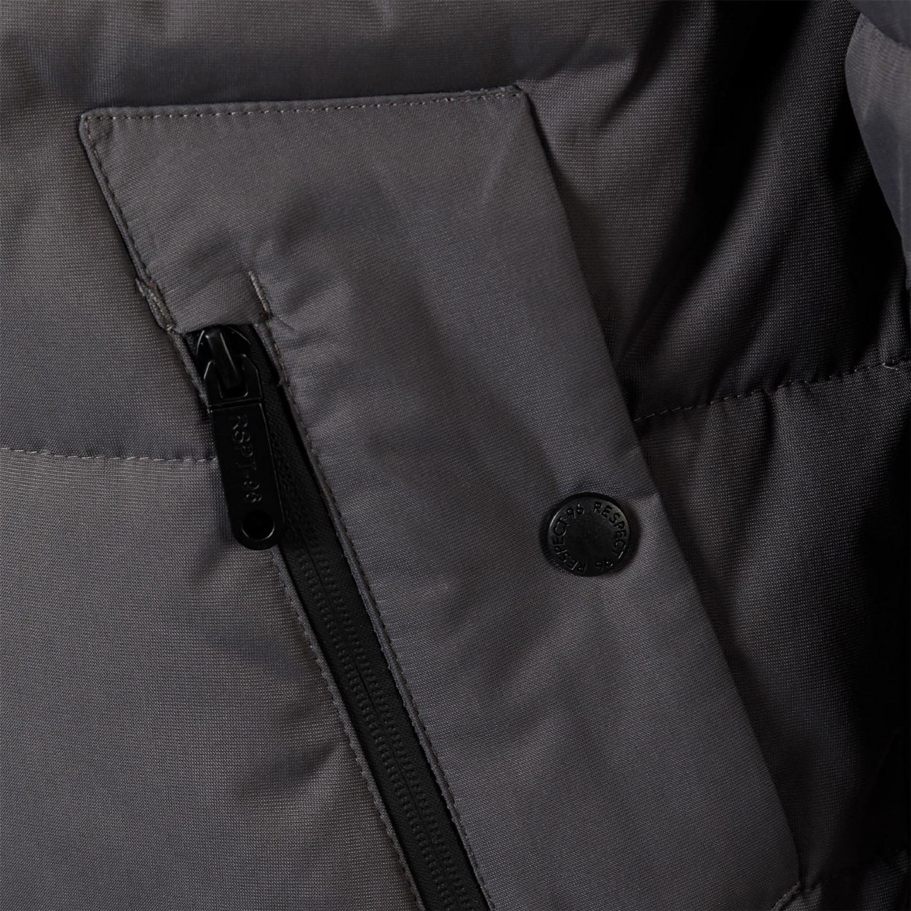 Minoti Men Padded Jacket With Hood Grey