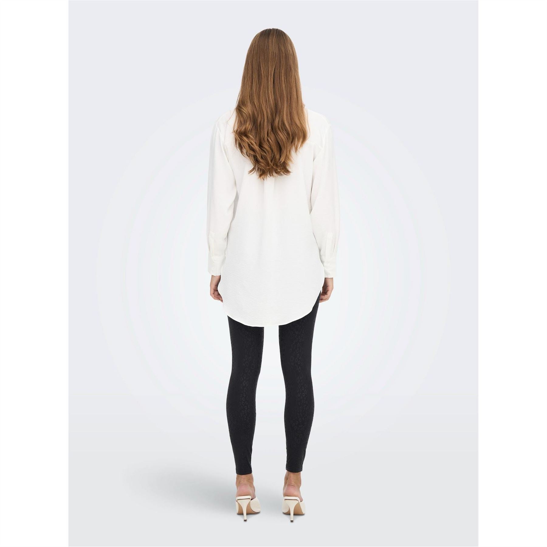 Only Collared Neck Shirt Collar Three-Quarter Sleeve Shirt