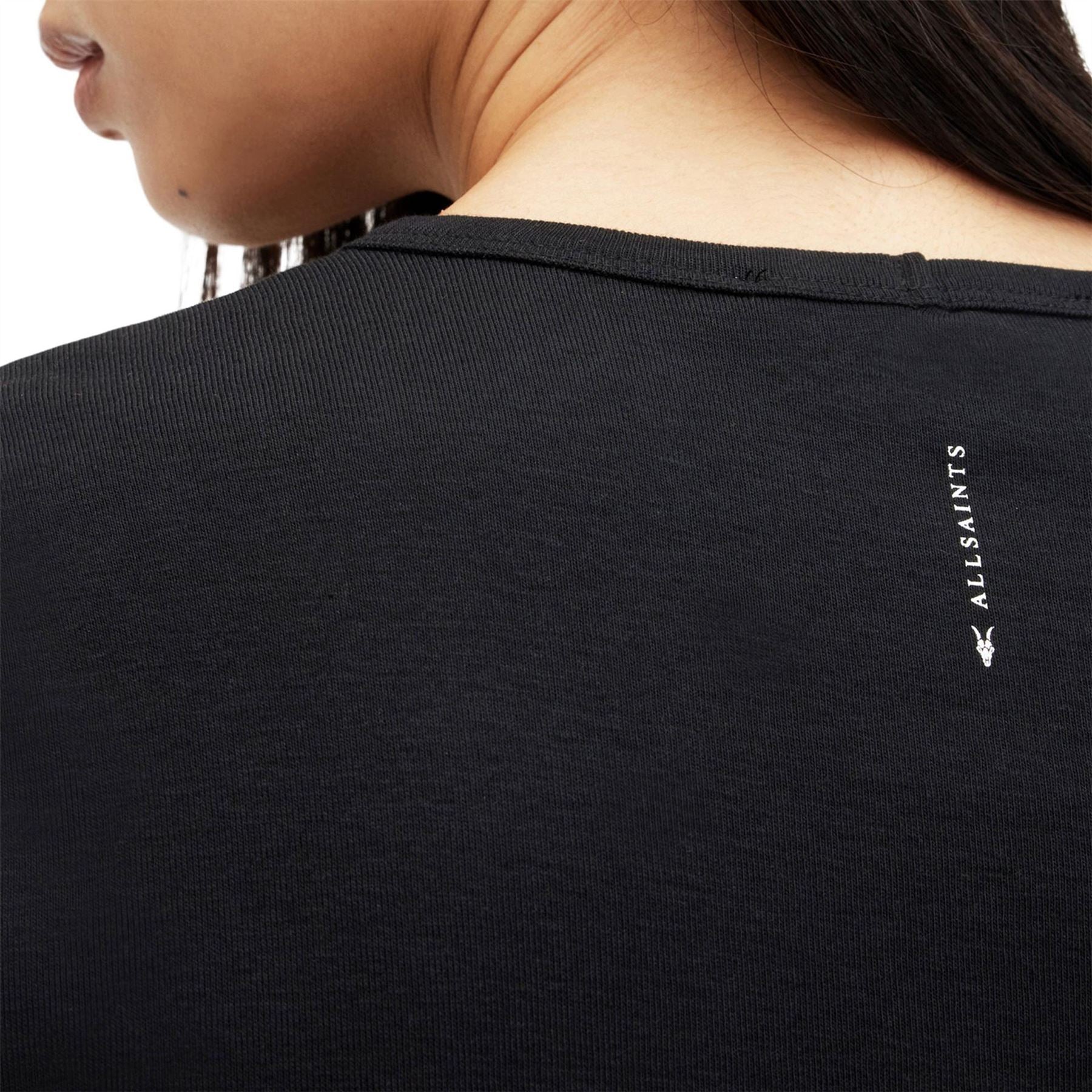 AllSaints Stevie Cropped Slim Fit T-Shirt