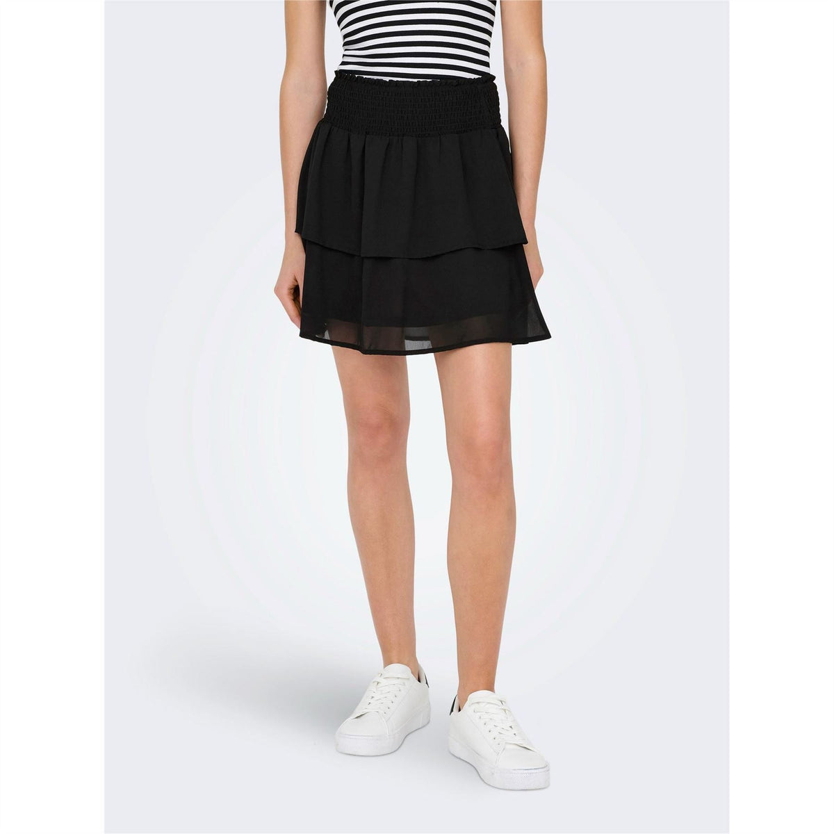 Only Regular Fit Mini Tiered Skirt
