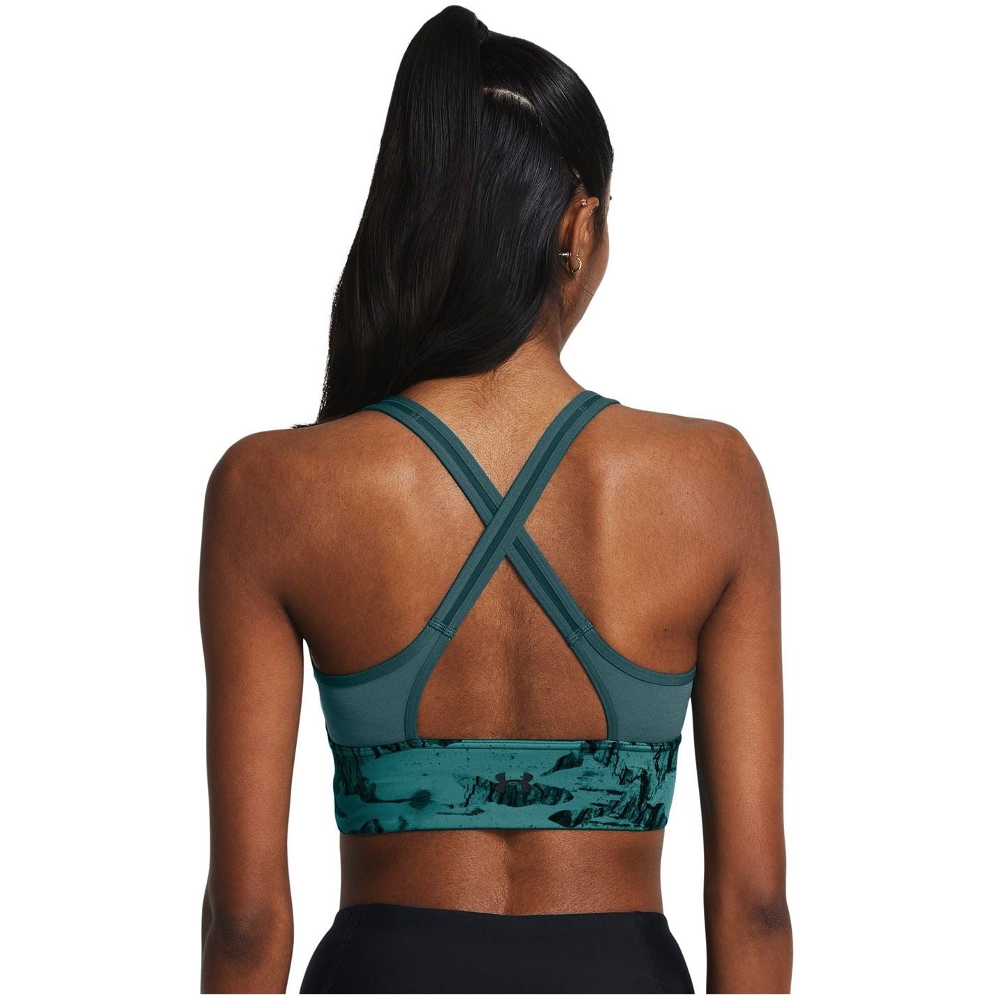 Under Armour Womens Armour Pjt Rck Lg Ll Infty Pt Bra Medium Impact Sports