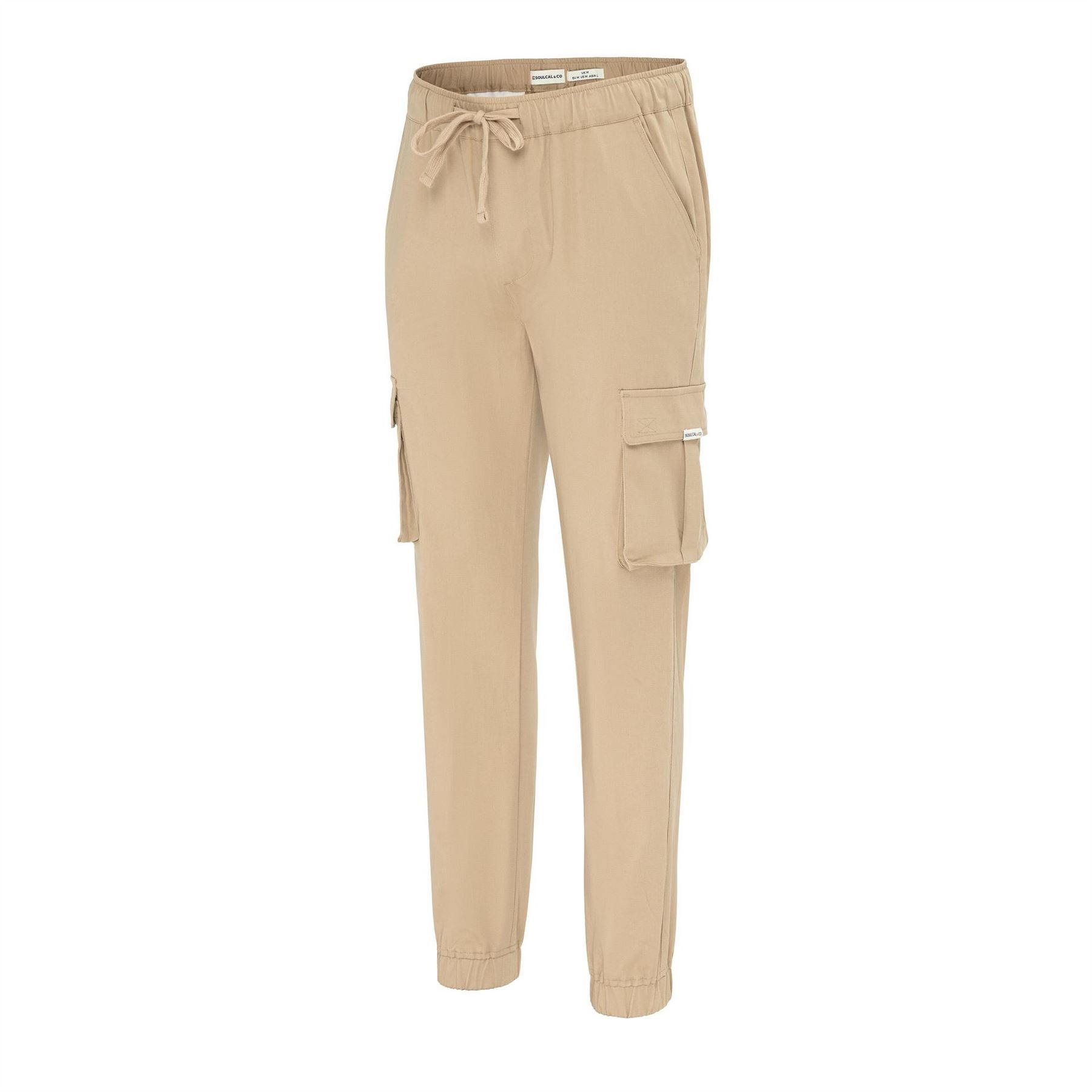 SoulCal Solid Patterned Straight Cargo Pants