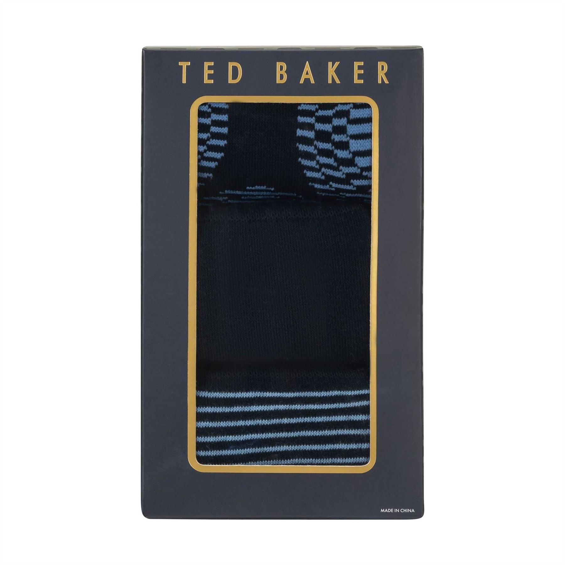 Ted Baker 3 Pack Formal Crew Long Socks
