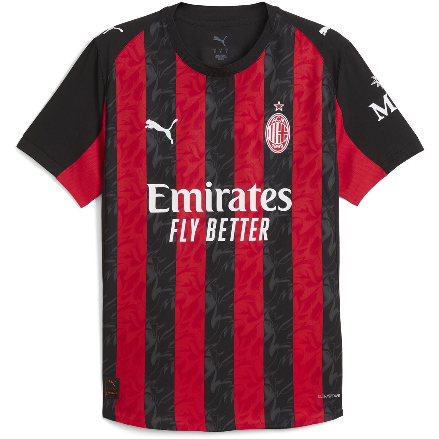 Puma Ac Milan Authentic Home Shirt 2025 2026 Adults