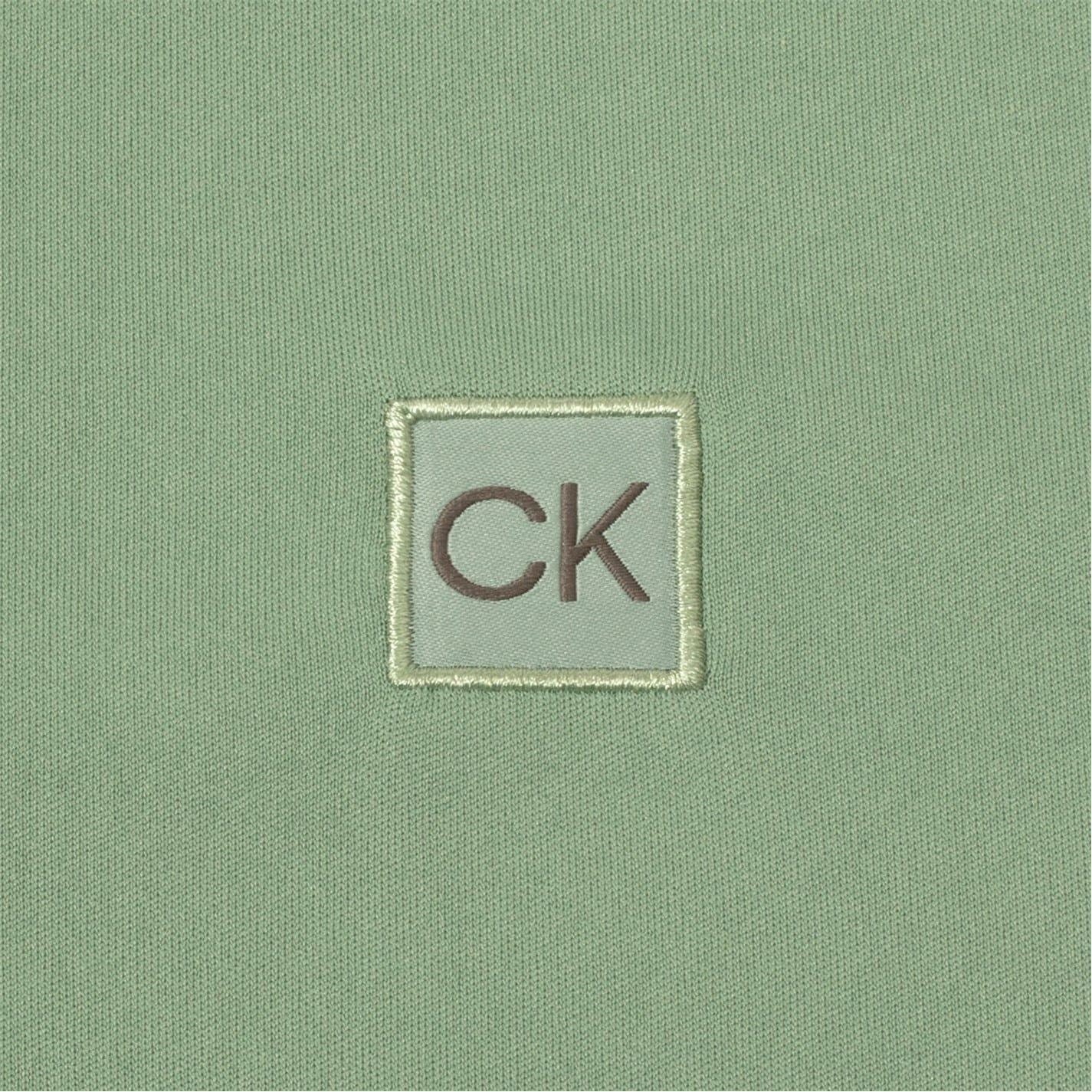 Calvin Klein Golf Regular Fit Zip Neck Long Sleeve Sweatshirt