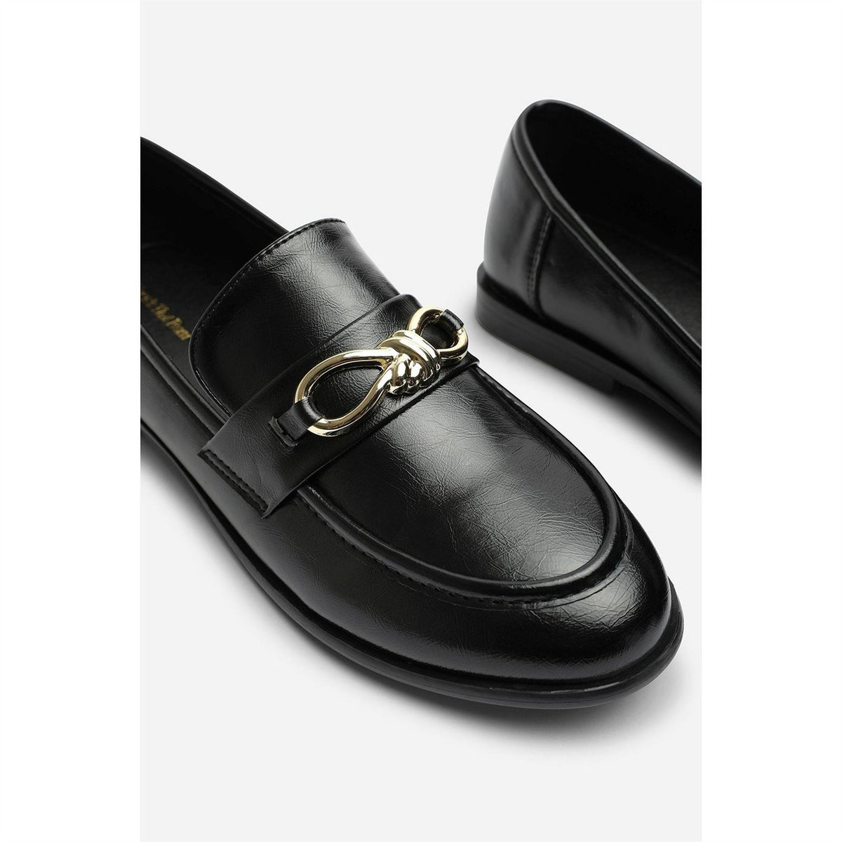Wheres That From Knot Trim Hardware Detail Flat Loafers