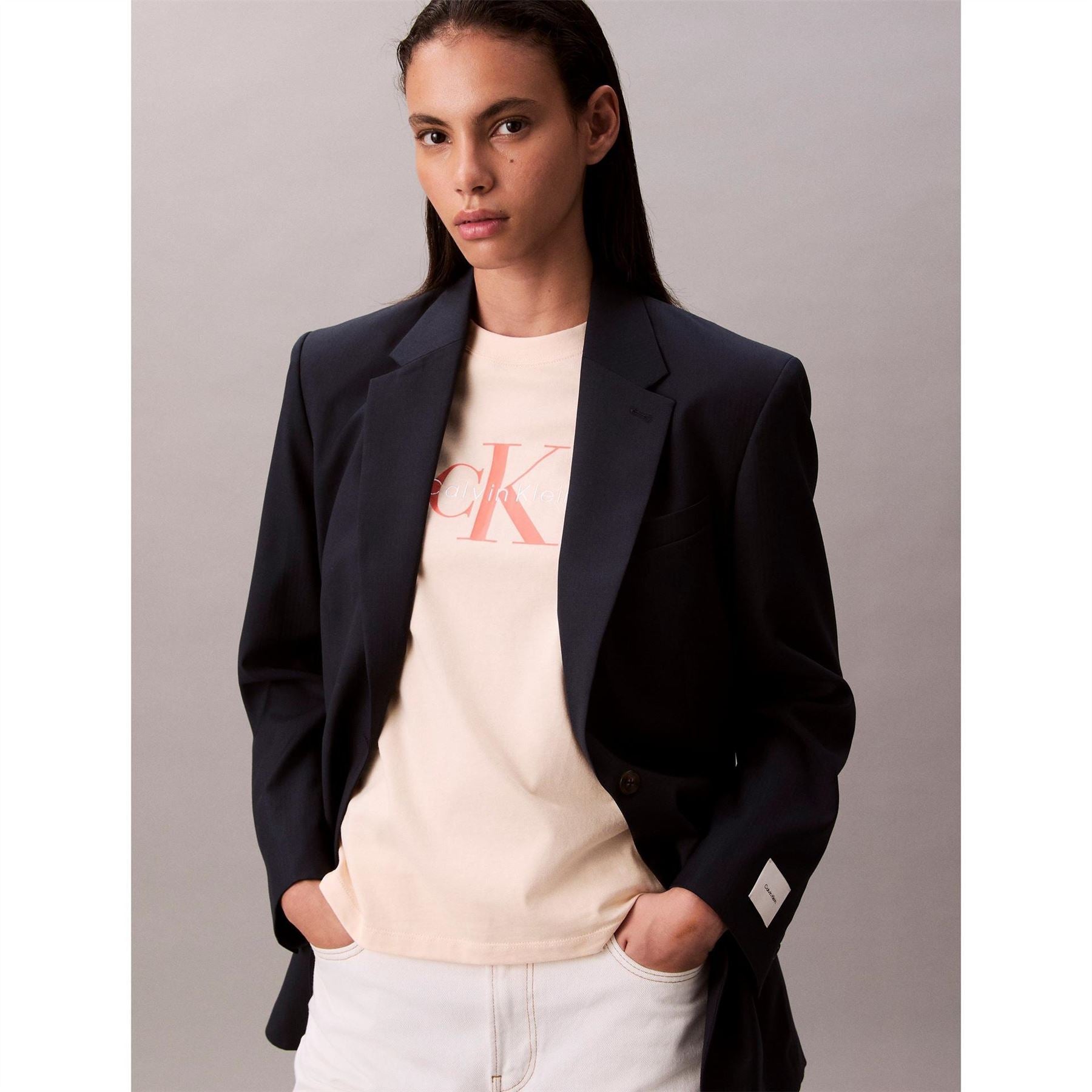 Calvin Klein Jeans Monolg Lettering Regular Fit Crew Neck T-Shirt