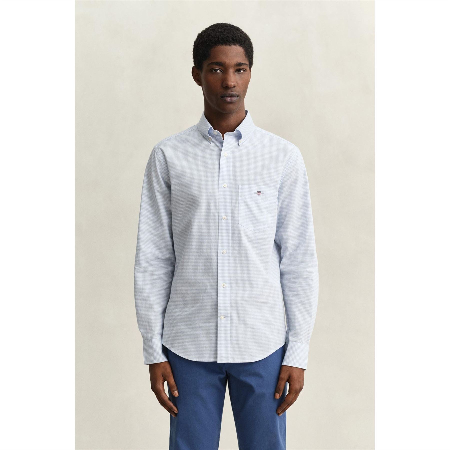 Gant Gingham Long Sleeve Button Down Collar Shirt