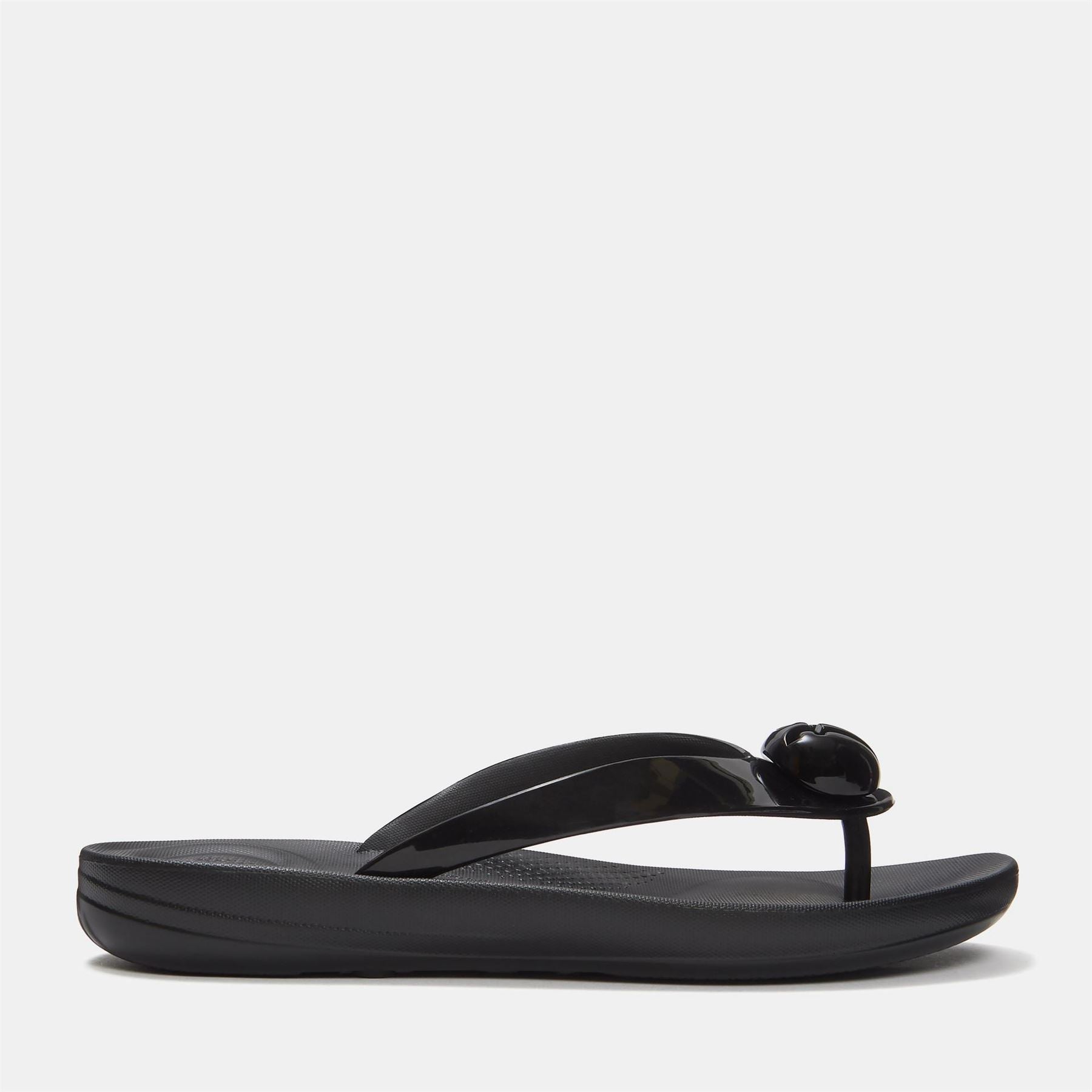 Fitflop Glossy Button Flip Flops
