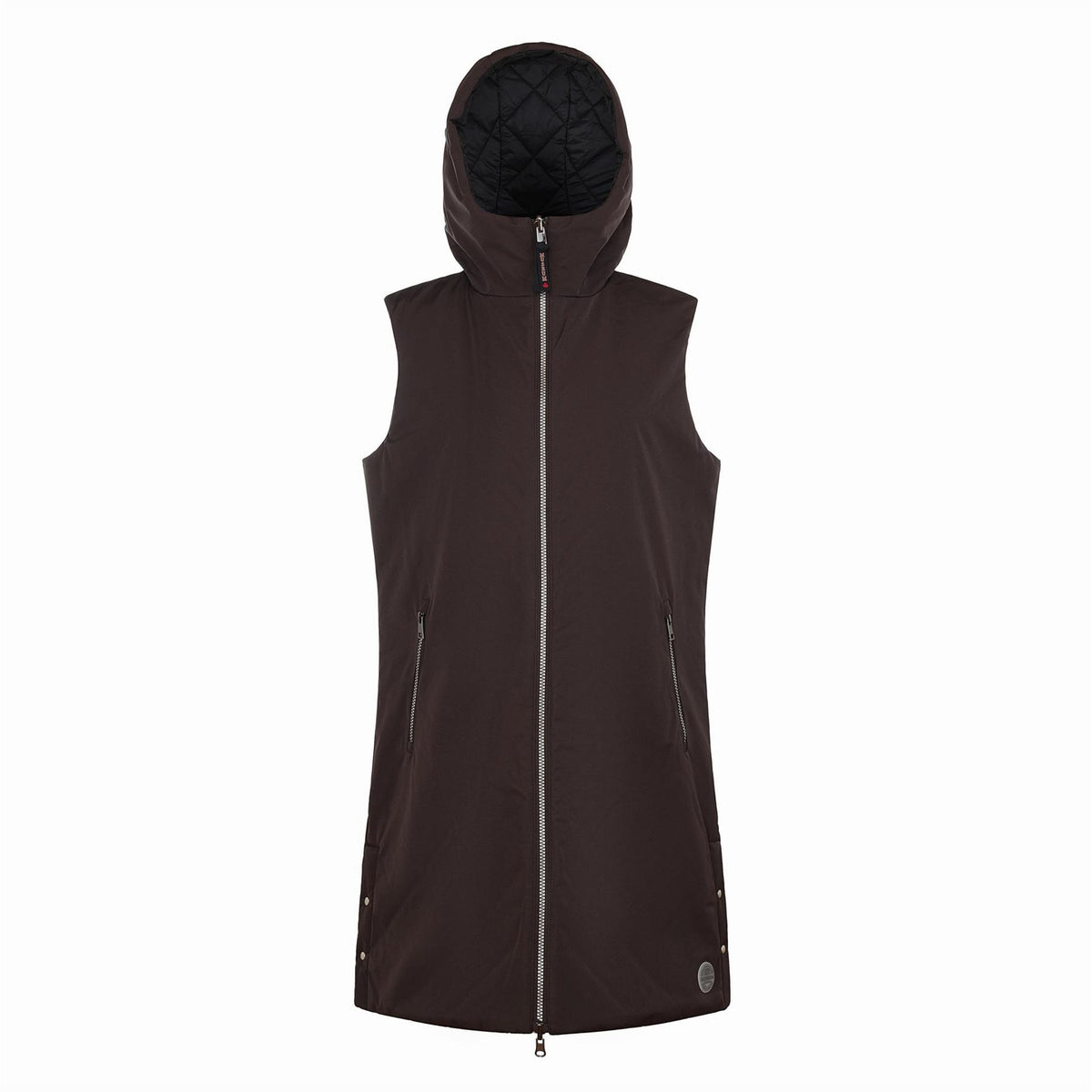 Museum L Hooded Solid Patterned Gilet