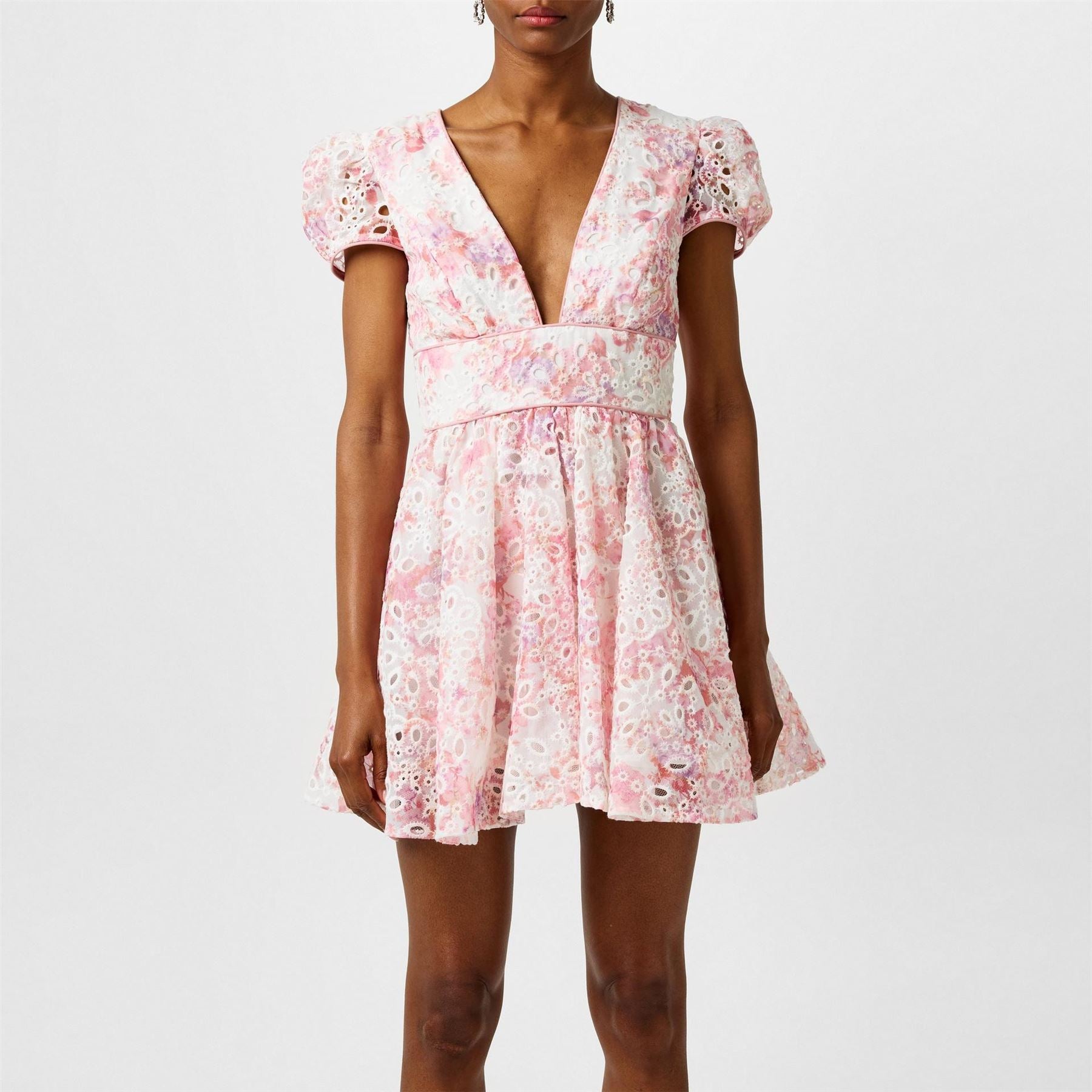 Bardot Tamarin Plunging Neck Mini Dress
