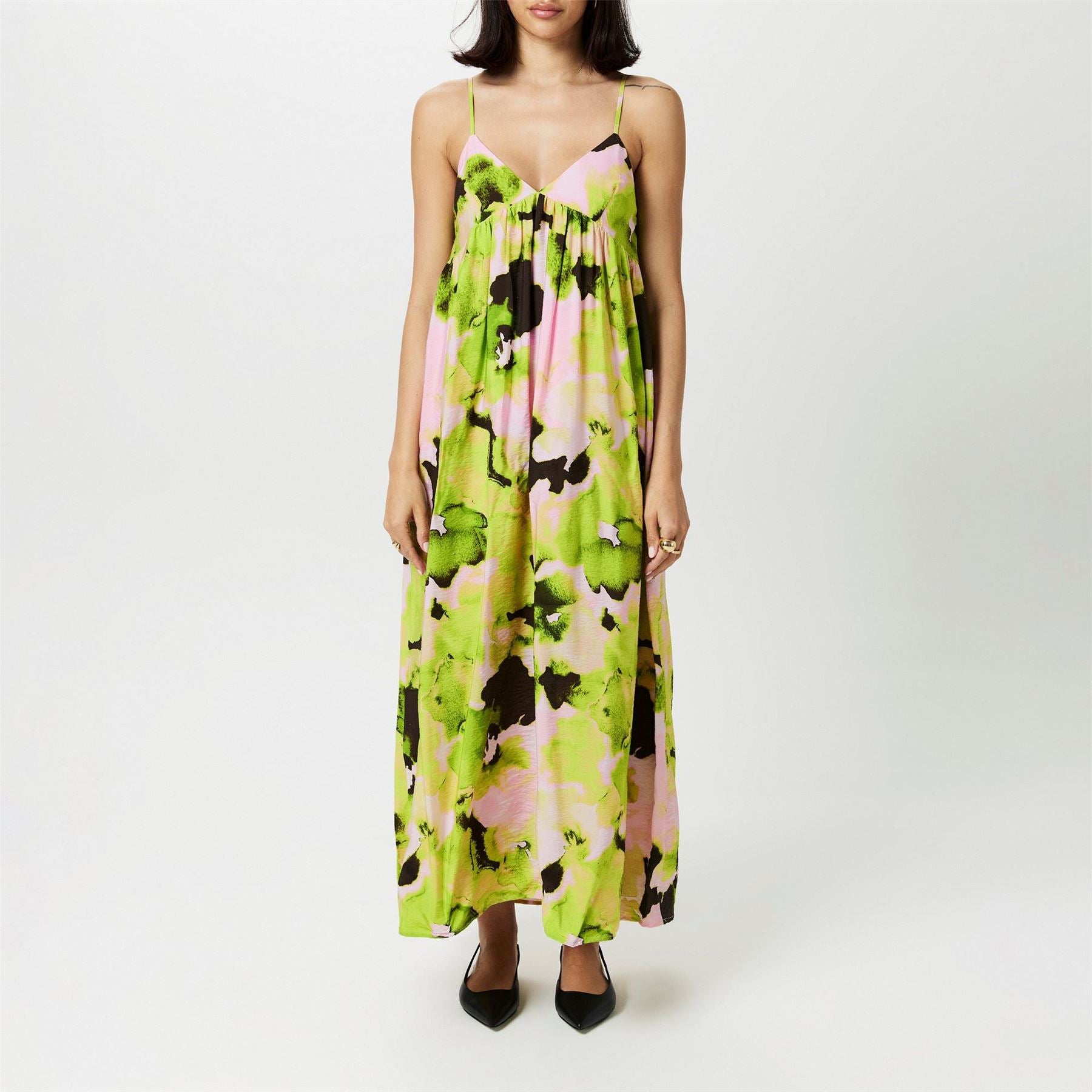 Selected Femme Helinda V-Neck Maxi Slip Dress