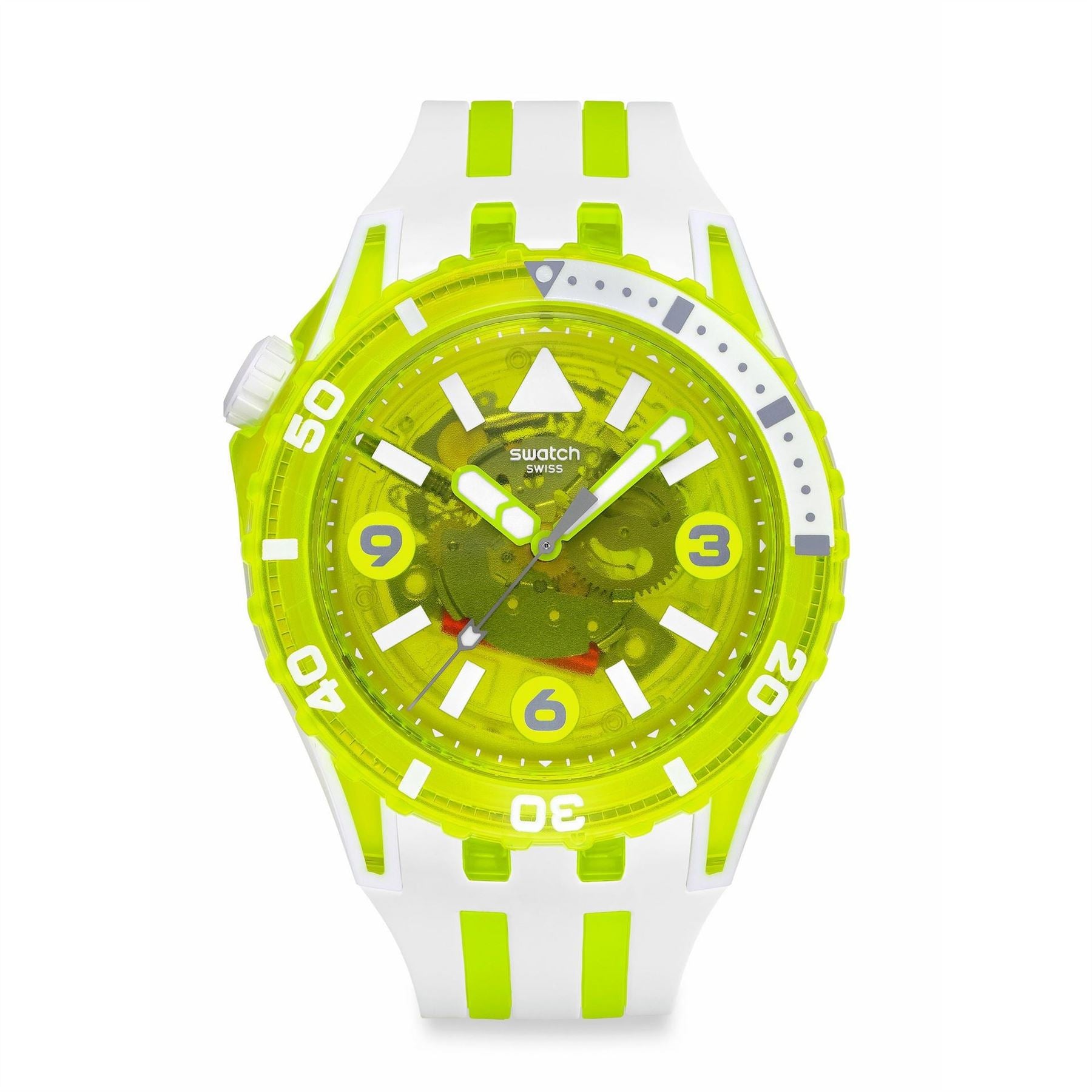 Swatch Scubaqua 52 Rubber Strap Analogue Sport Watch