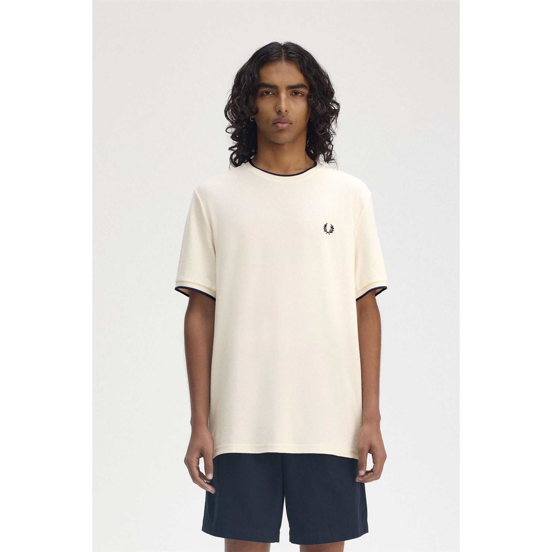 Fred Perry Regular Fit Crepe Pique T-Shirt