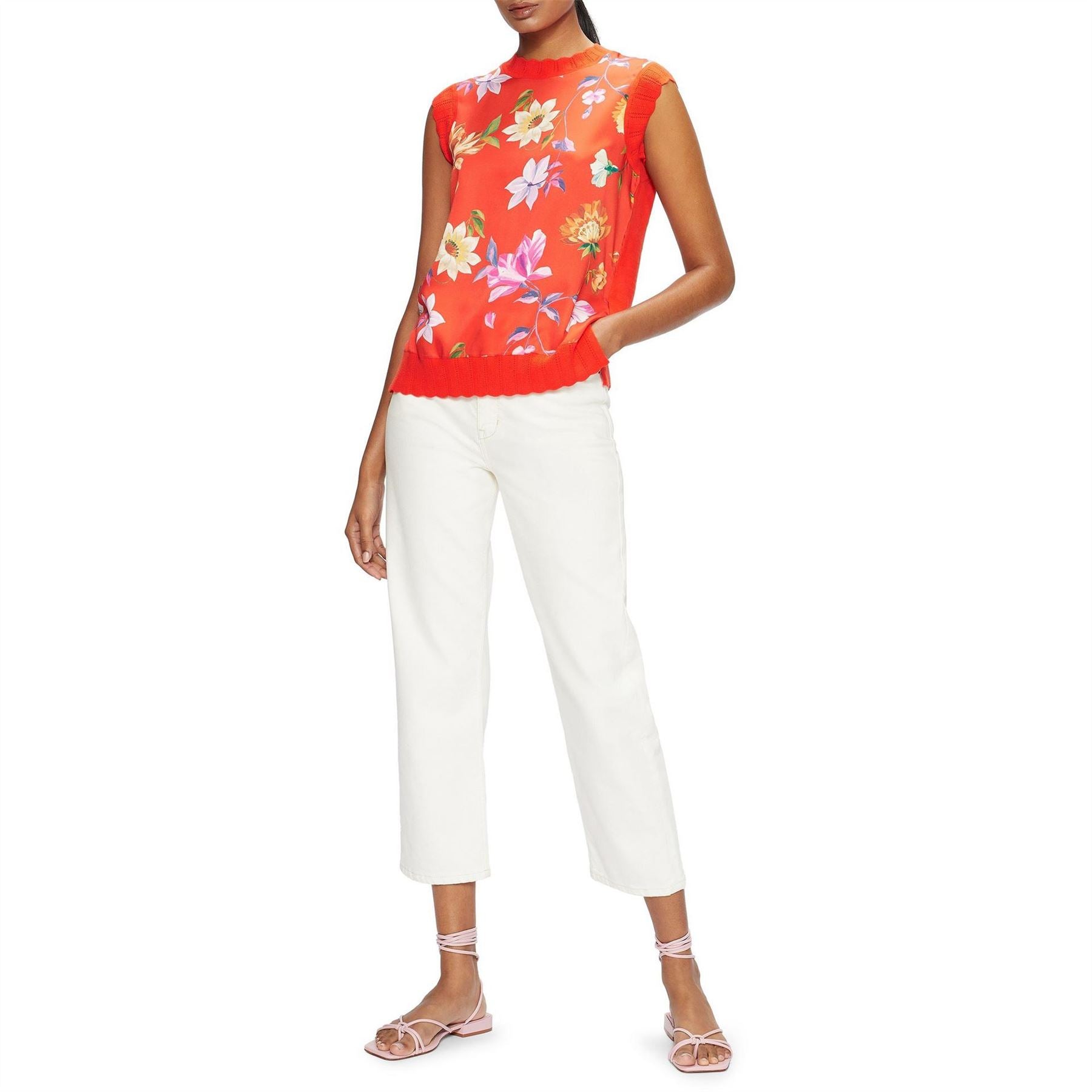 Ted Baker Mock Neck Regular Fit Tank Top
