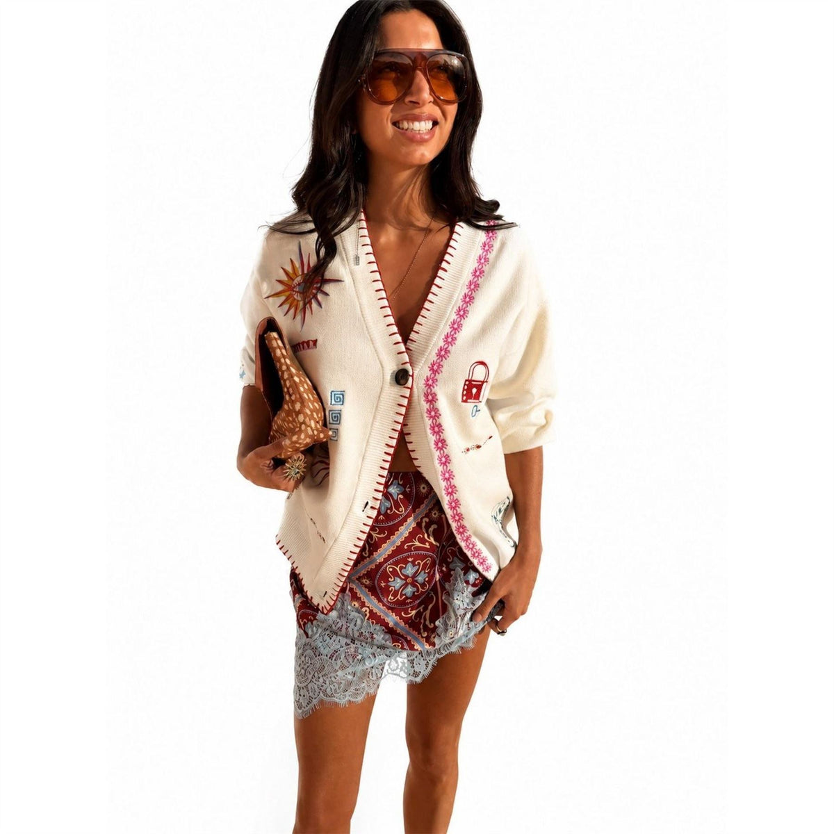 Never Fully Dressed Maeva Mini Leopard Patterned Pencil Skirt