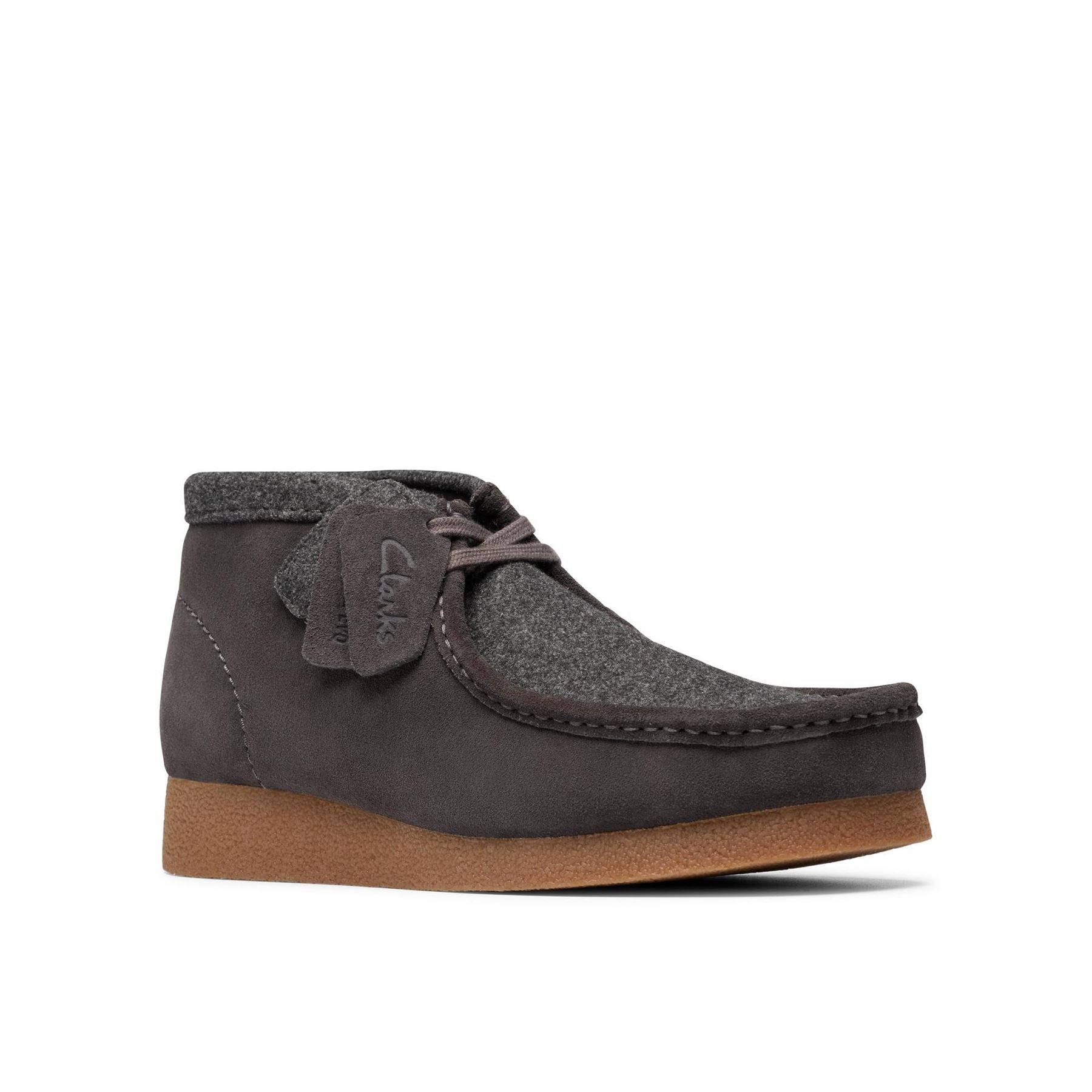 Clarks Wallabee Chukka Boots with Lace-Up Closure