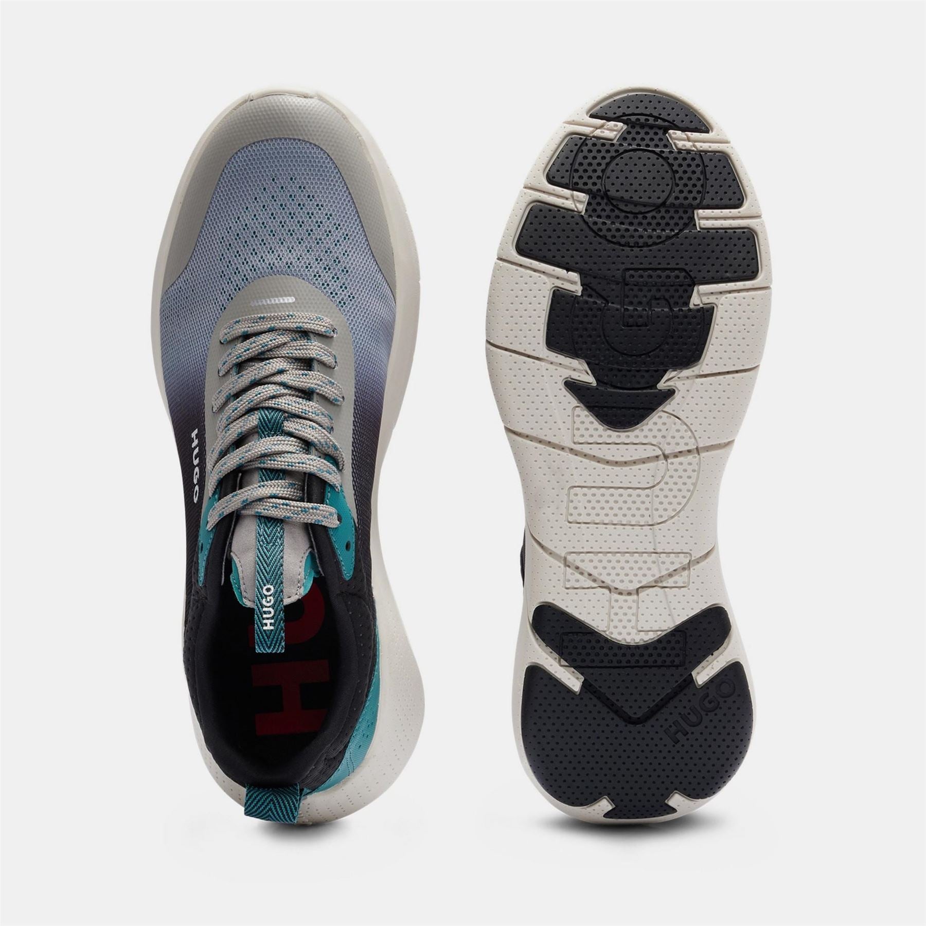 Hugo Wayne Runn Gradient Pattern Low Top Sneakers
