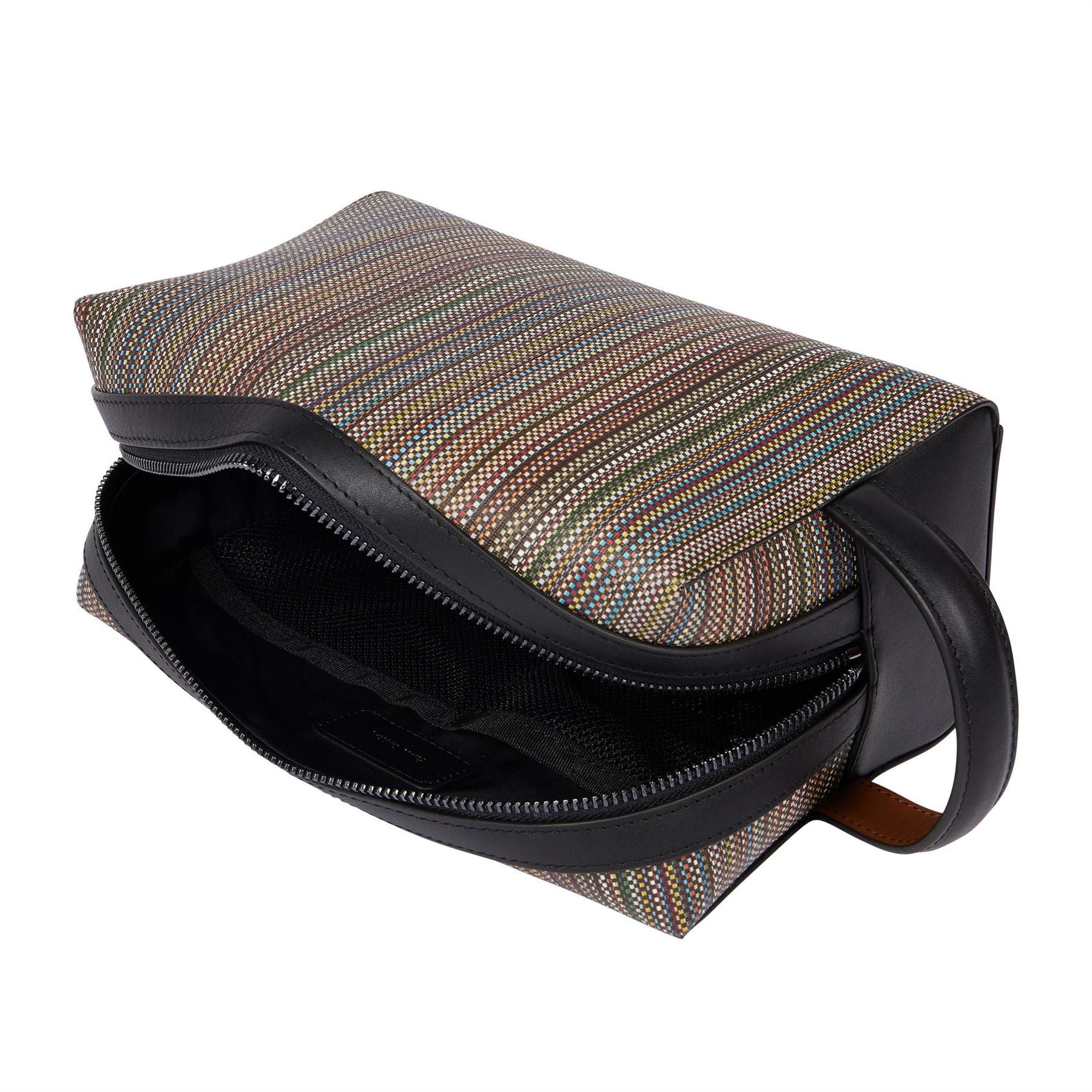 Paul Smith Vertical Stripe Wash Bag with Mesh Pocket