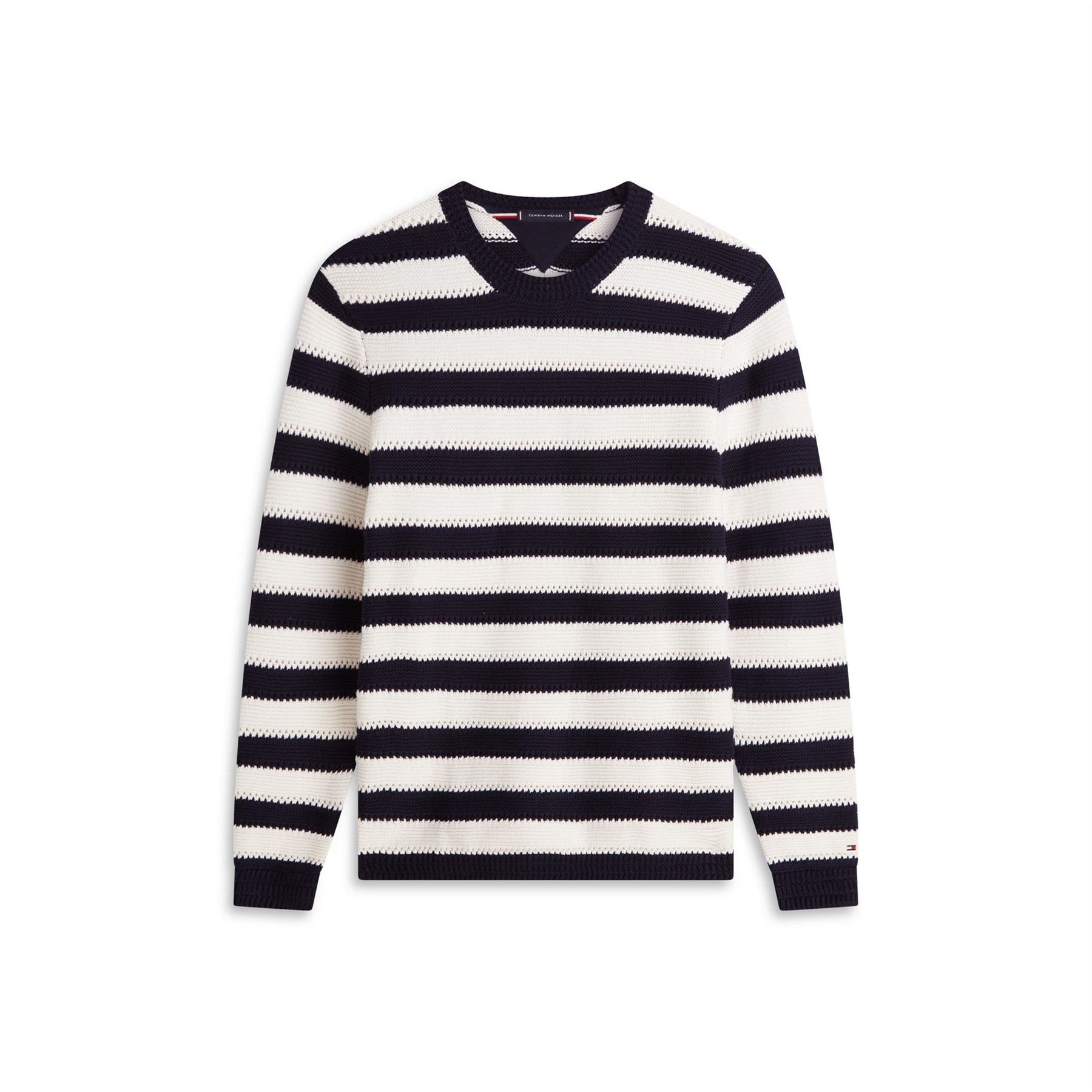 Tommy Hilfiger Crochet Stripe Relaxed Jumper