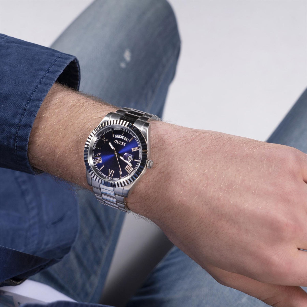 Guess Stainless Steel Analogue Quartz Watch
