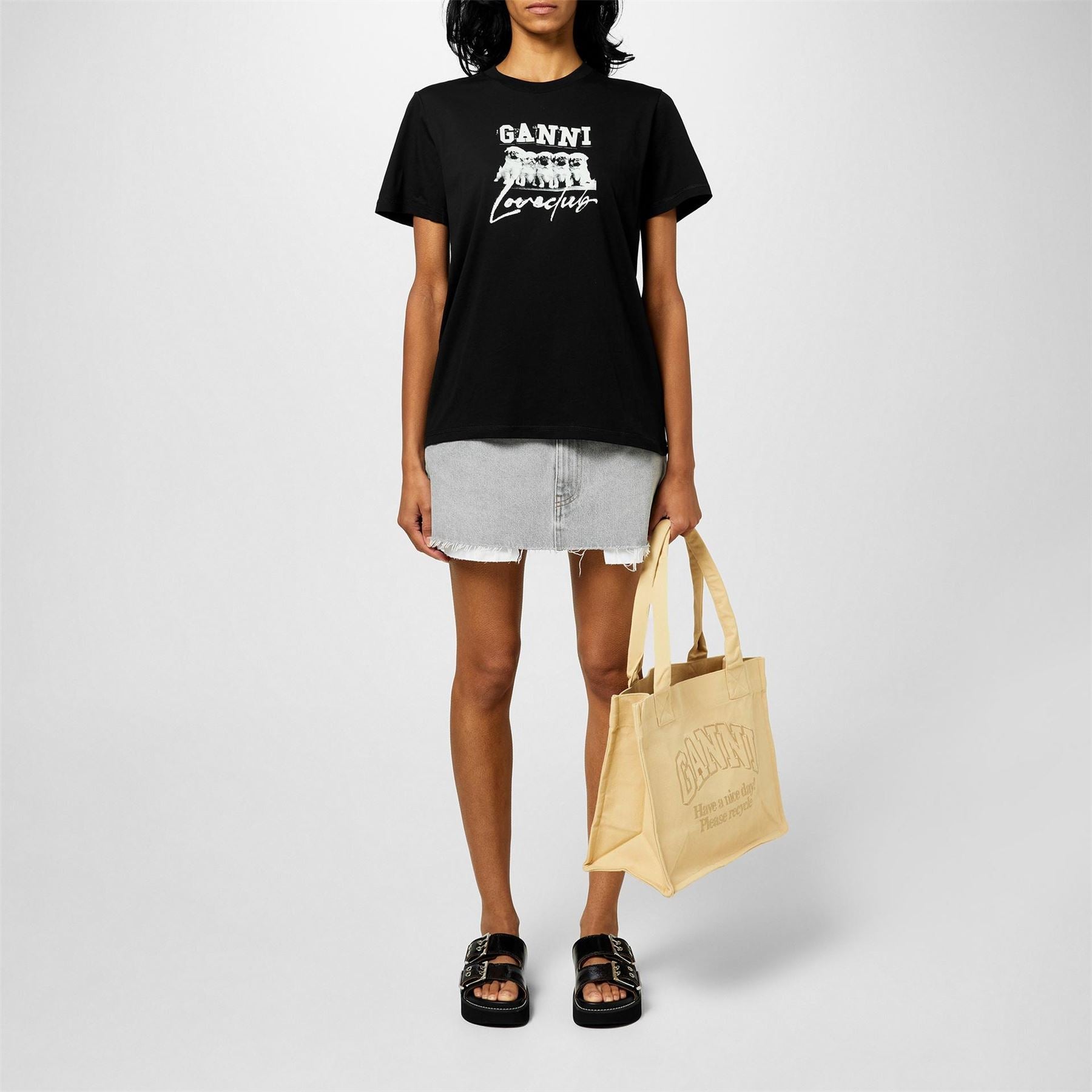 Ganni Puppy Love Regular Fit T-Shirt