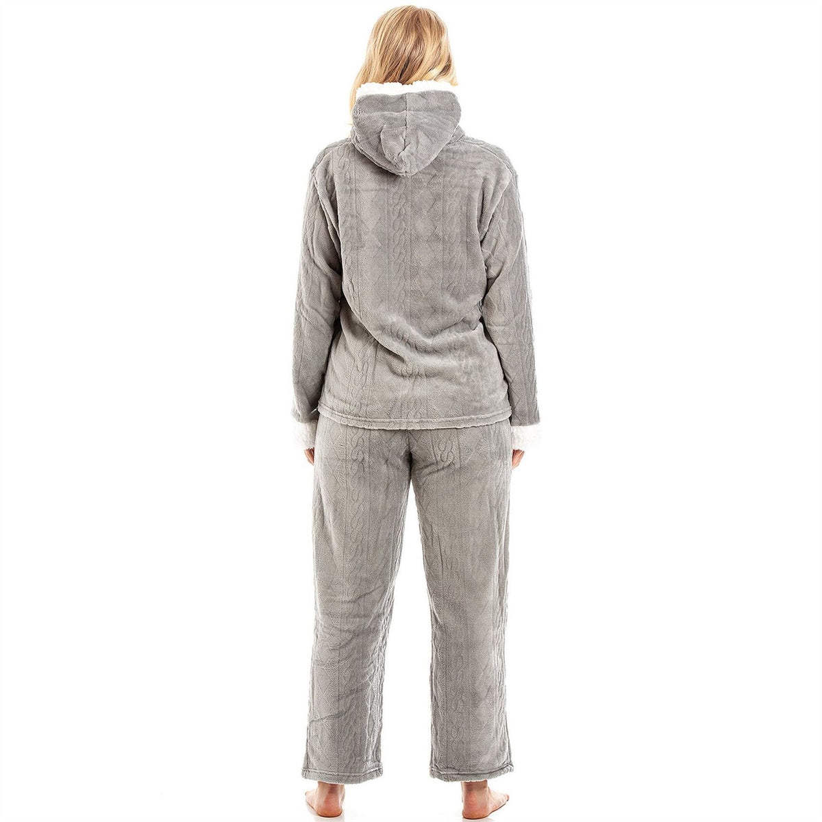 Camille Supersoft Fleece Hooded Pyjama Set