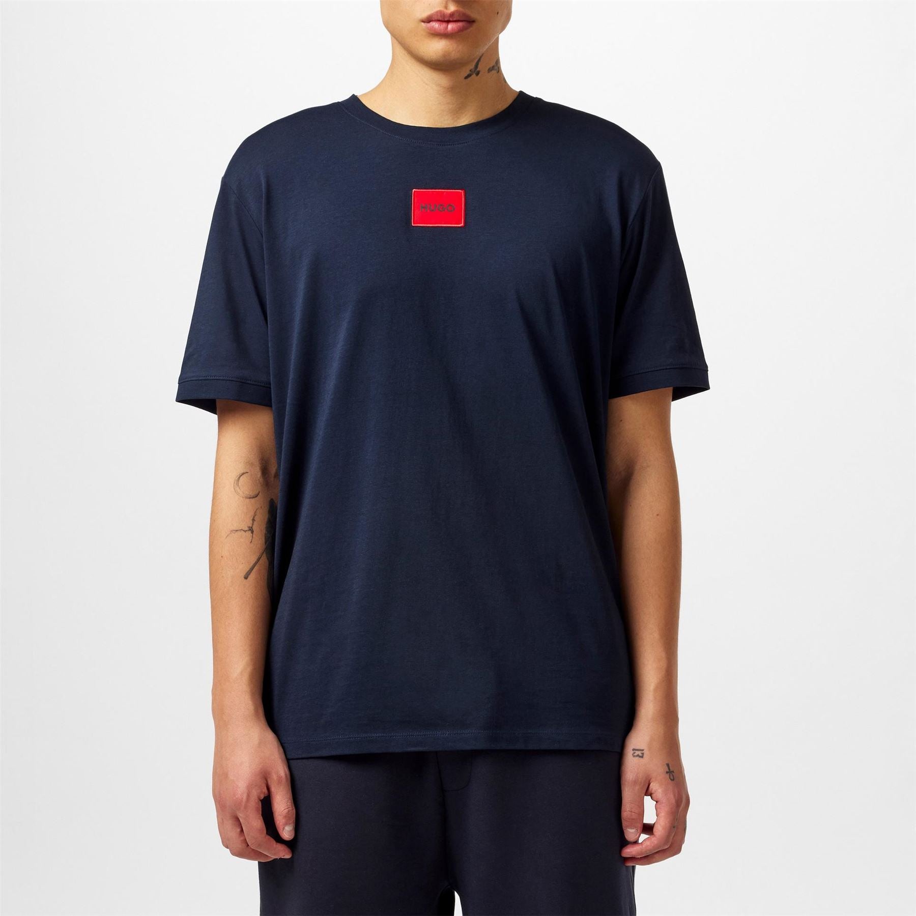 Hugo HUGO Diragolino Contemporary T Shirt with Logo Detail