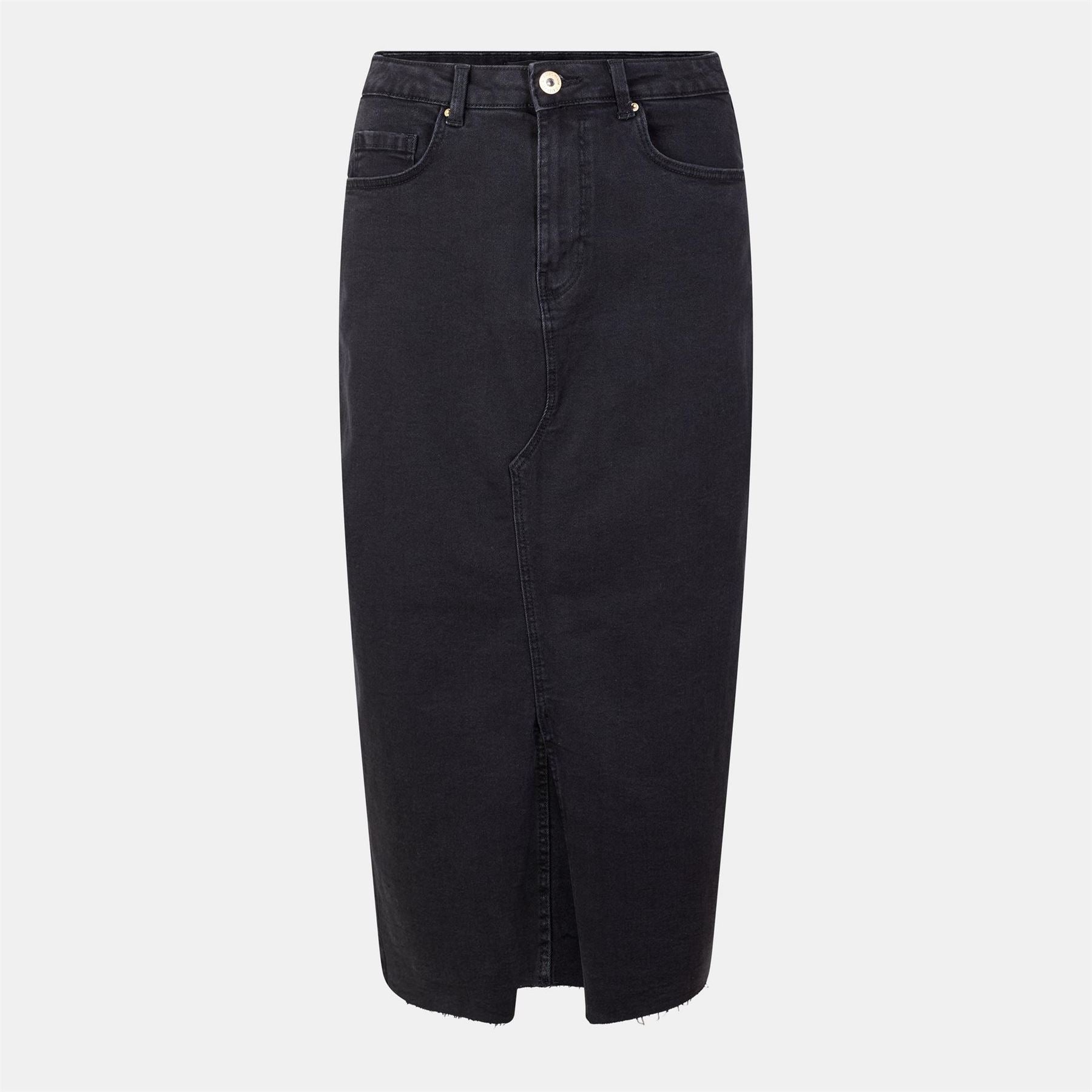 Pieces Skirt Fem Wov Midi Pencil Skirt