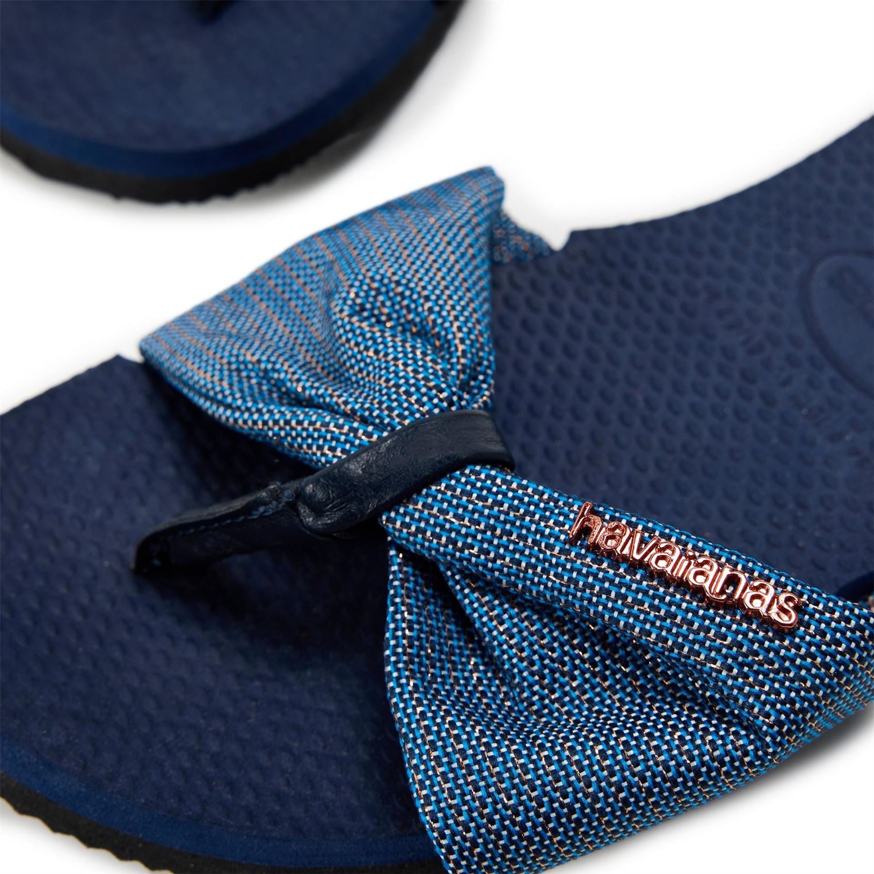 Havaianas Womens Hav. You St Tropez Shine Navy Blue Flip Flops
