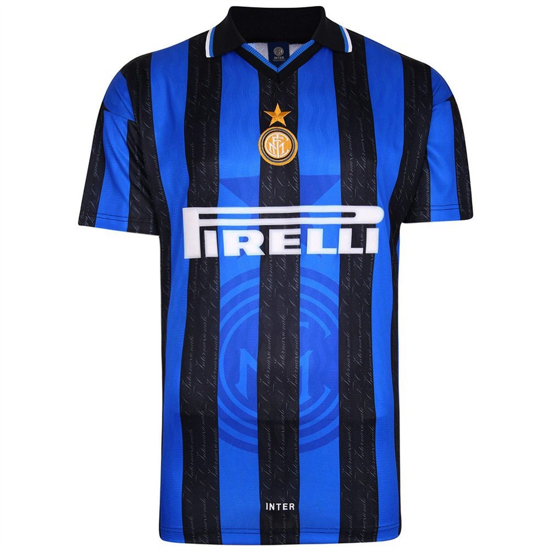 Score Draw Inter Milan 98 Home RetrOvershirtt Adults