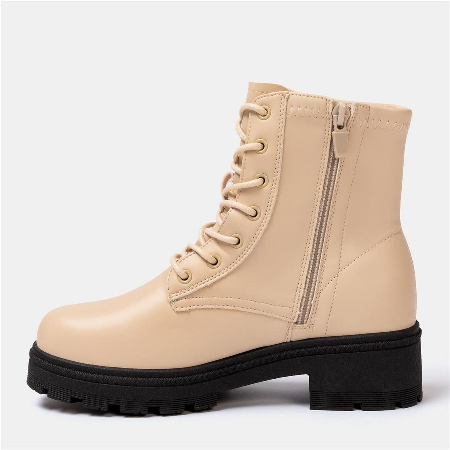 I Saw It First Womens Saw It First Biker Ankle Boots