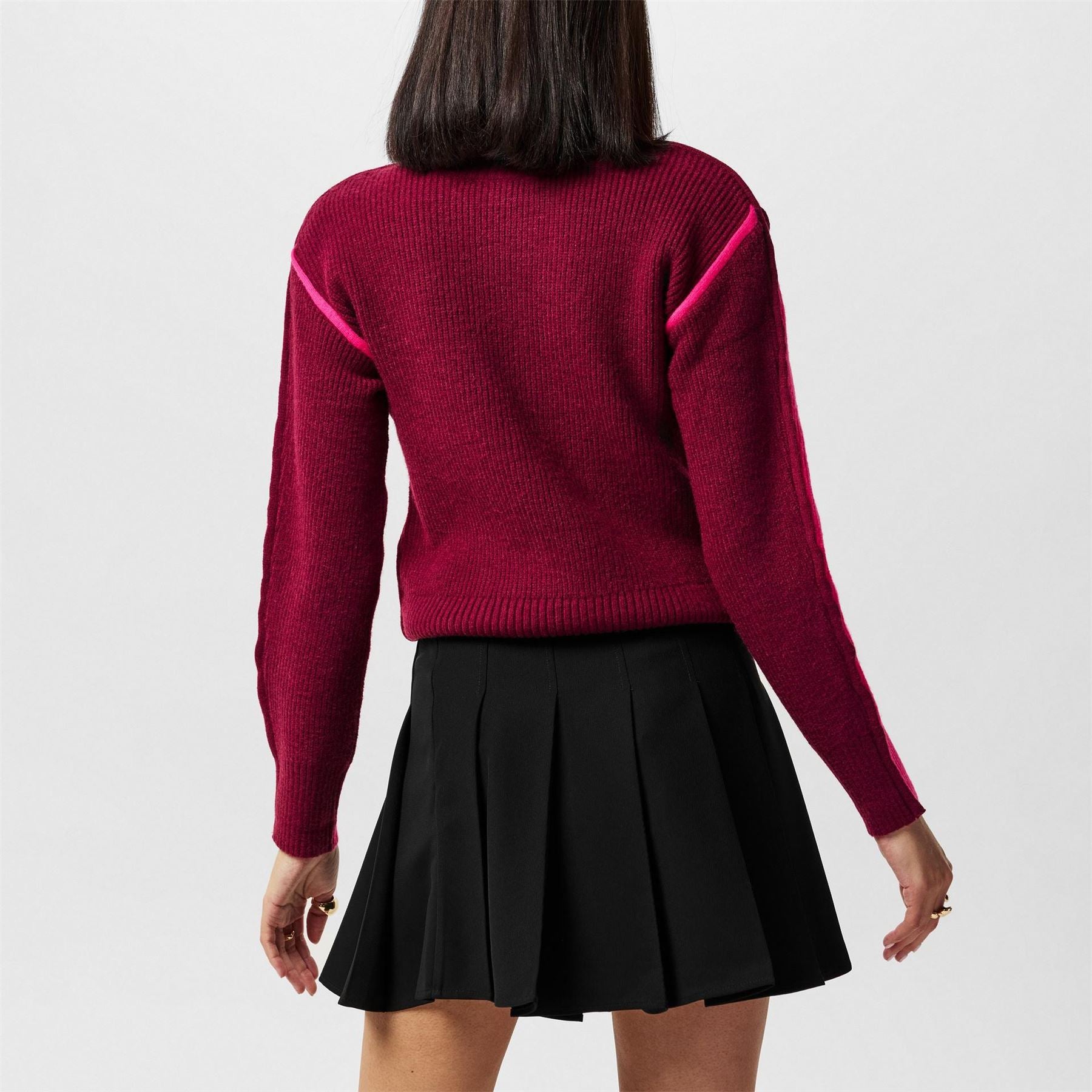 French Connection Long Sleeve Ribbed Sweater