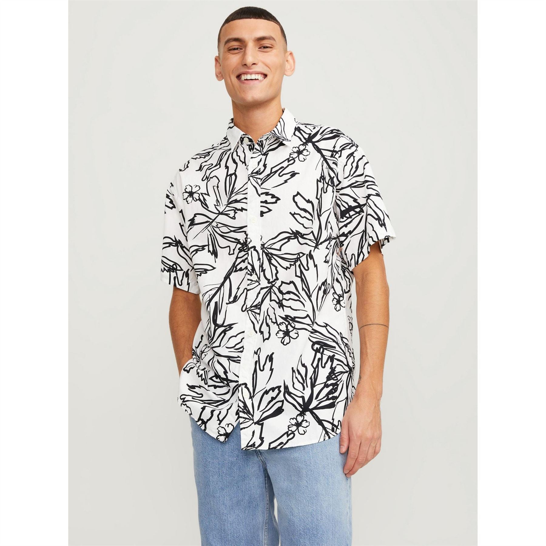 Jack and Jones All Over Print Short Sleeve Shirt