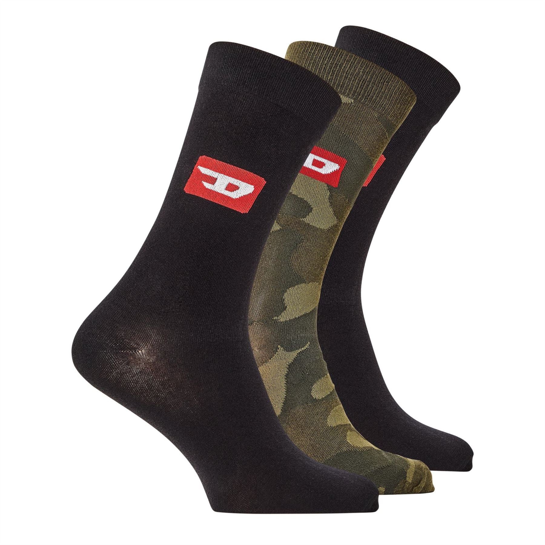 Diesel 3 Pack Long Crew Socks