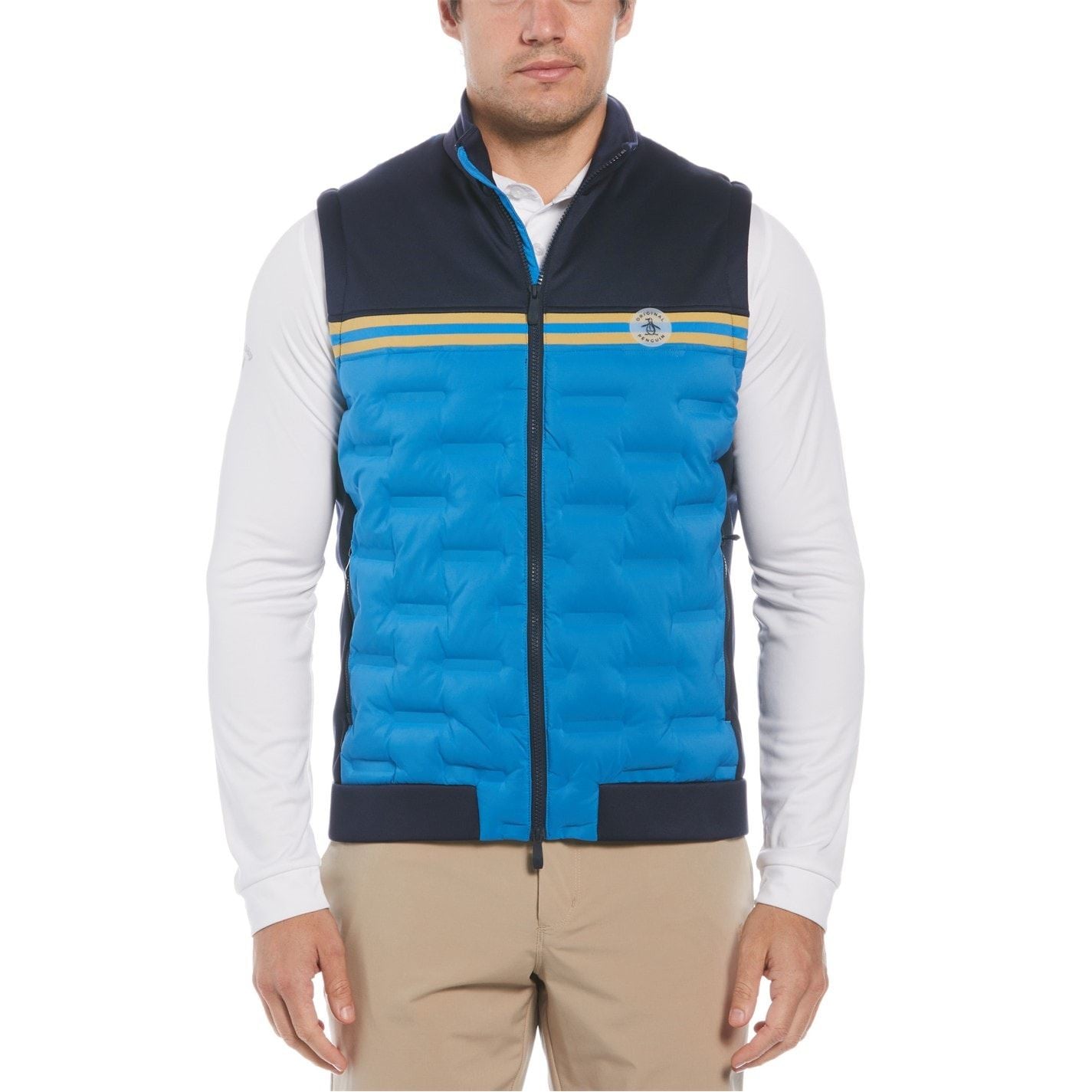 Original Penguin Golf Penguin Mock Neck Regular Fit Vest