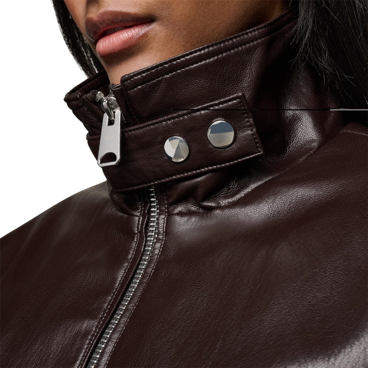 DKNY Lined Lther Jacket Ld64