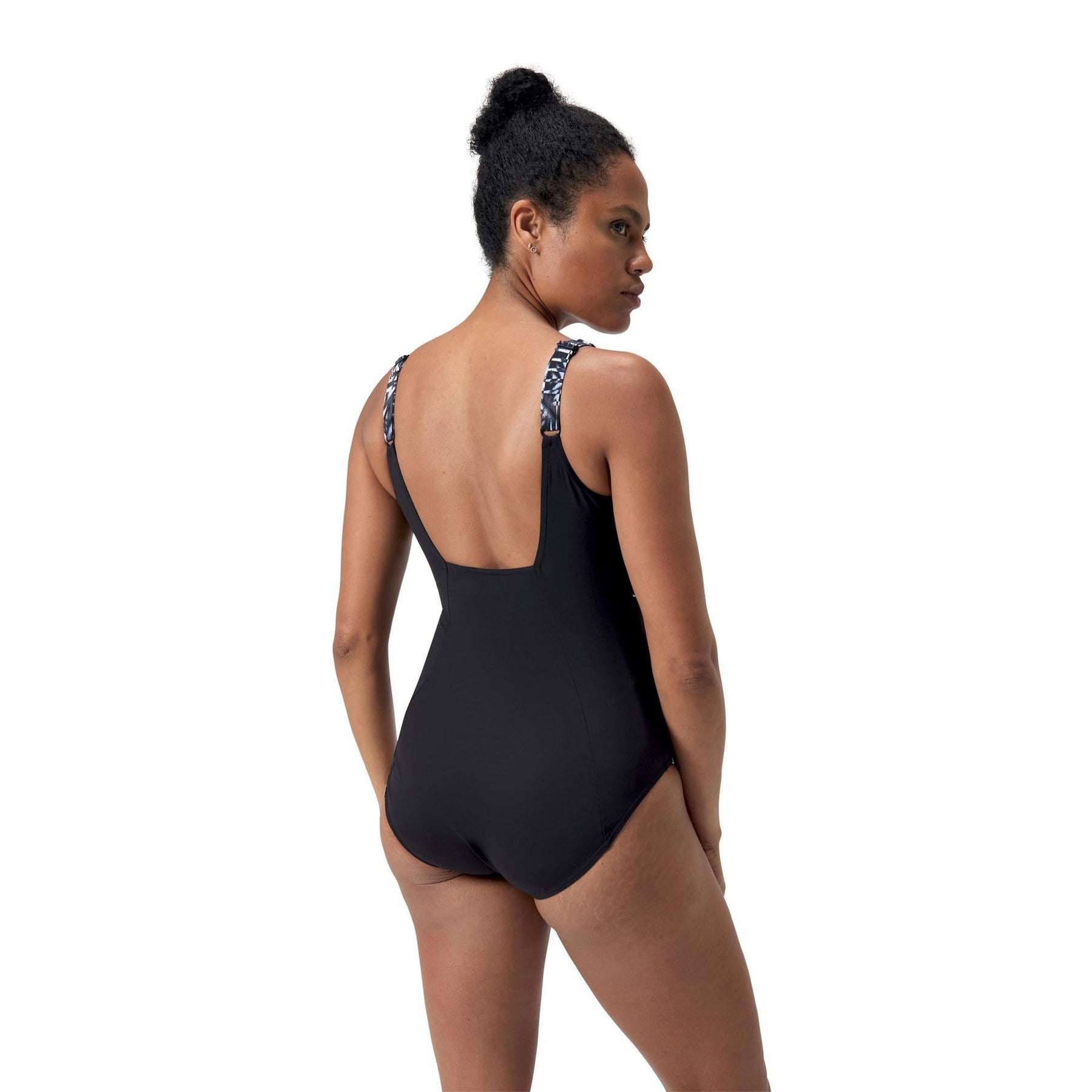 Speedo Eclipse Geometric Patterned Swimsuit