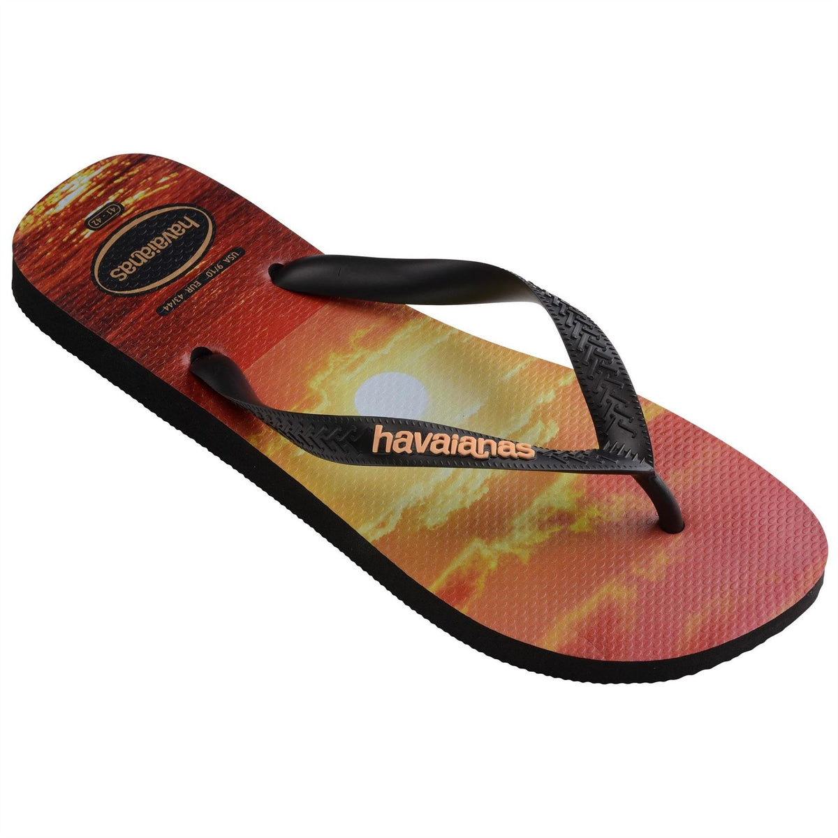 Havaianas Mens Hav. Hype White White Black Black 4 Flip Flops