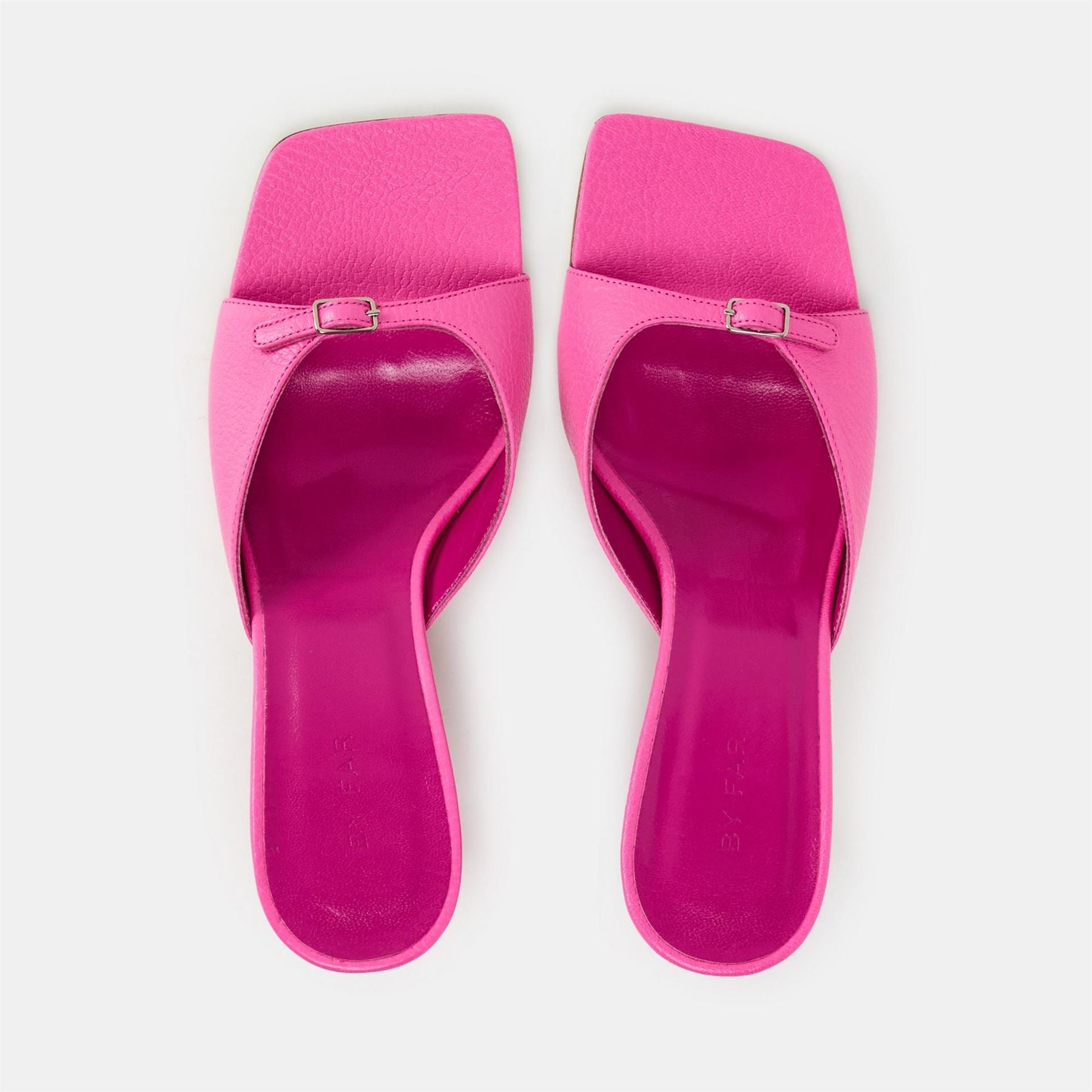 By Far Leather Stiletto Court Shoes
