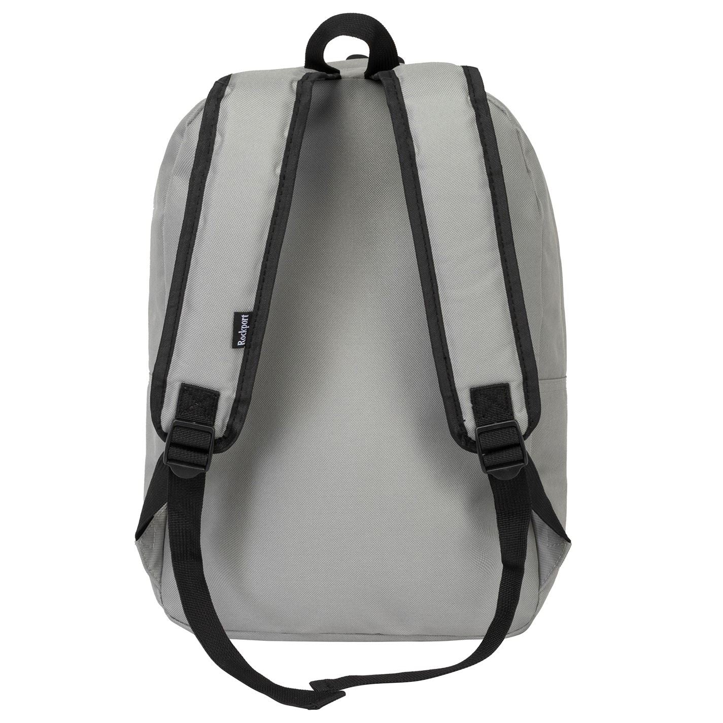 Rockport Solid Patterned Med Backpack with Logo