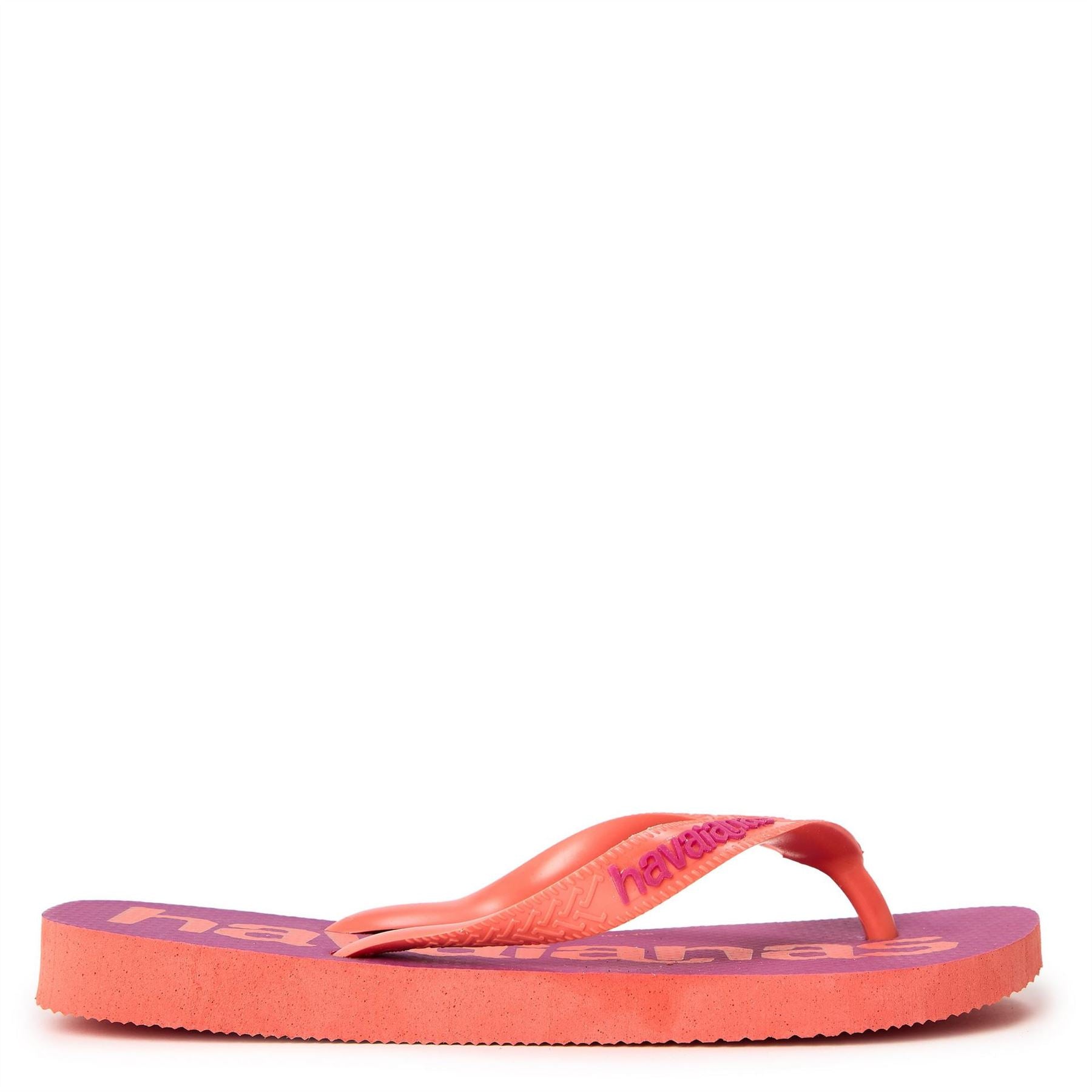 Havaianas Hav. Top Logomania 2 Ruby Red Ruby Flip Flops Womens