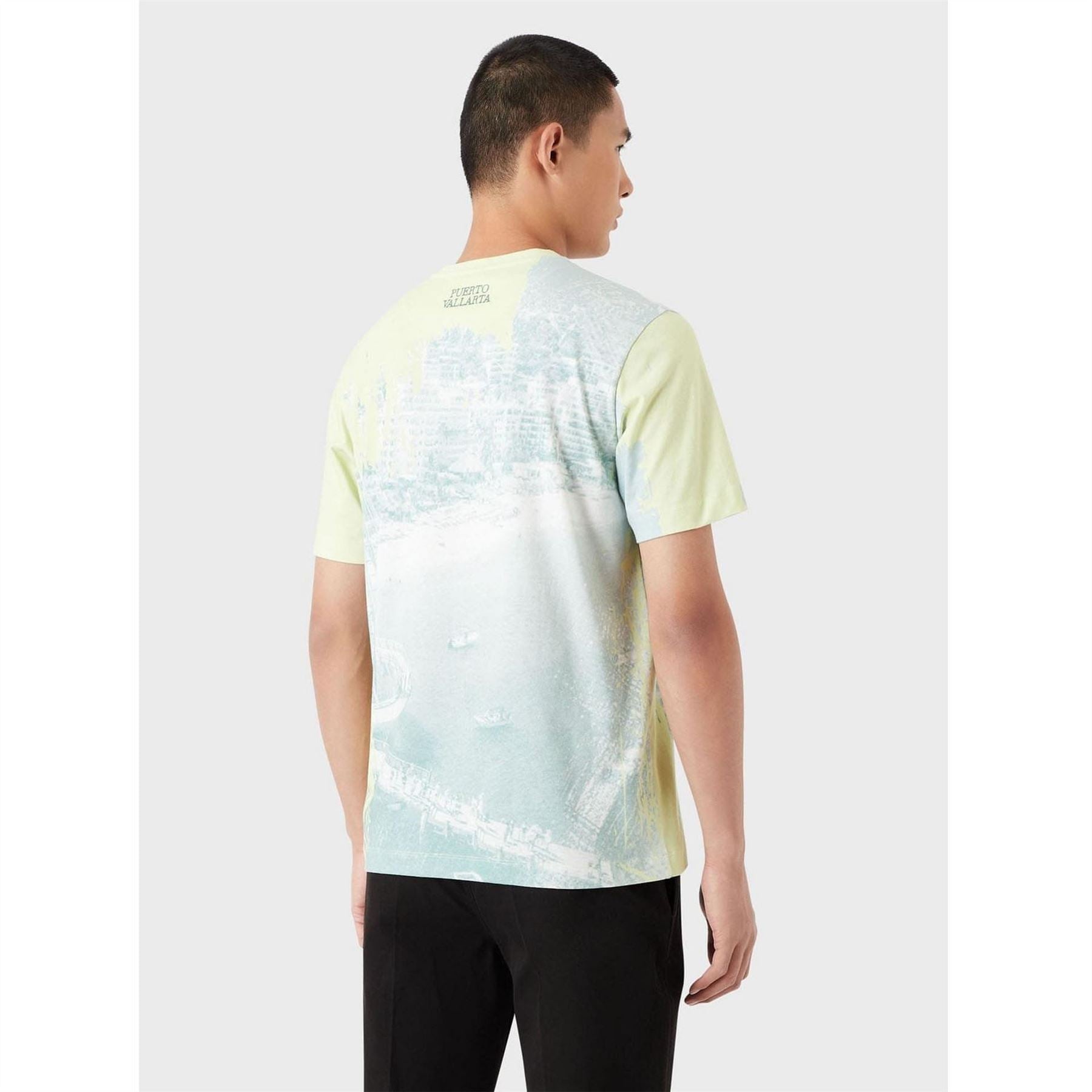 Emporio Armani T-Shirt With Allover City Print