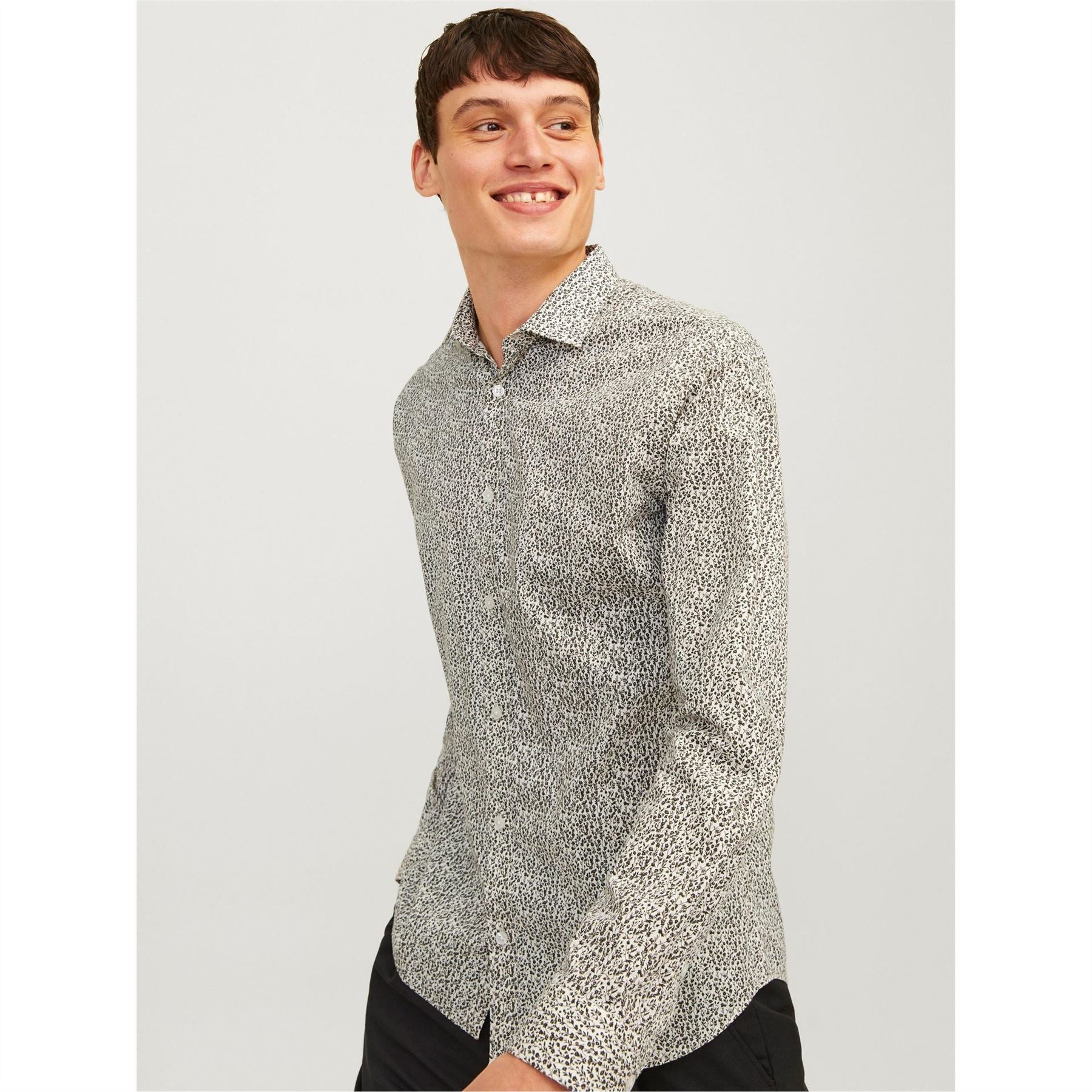 Jack and Jones All Over Print Slim Fit Dress Shirt