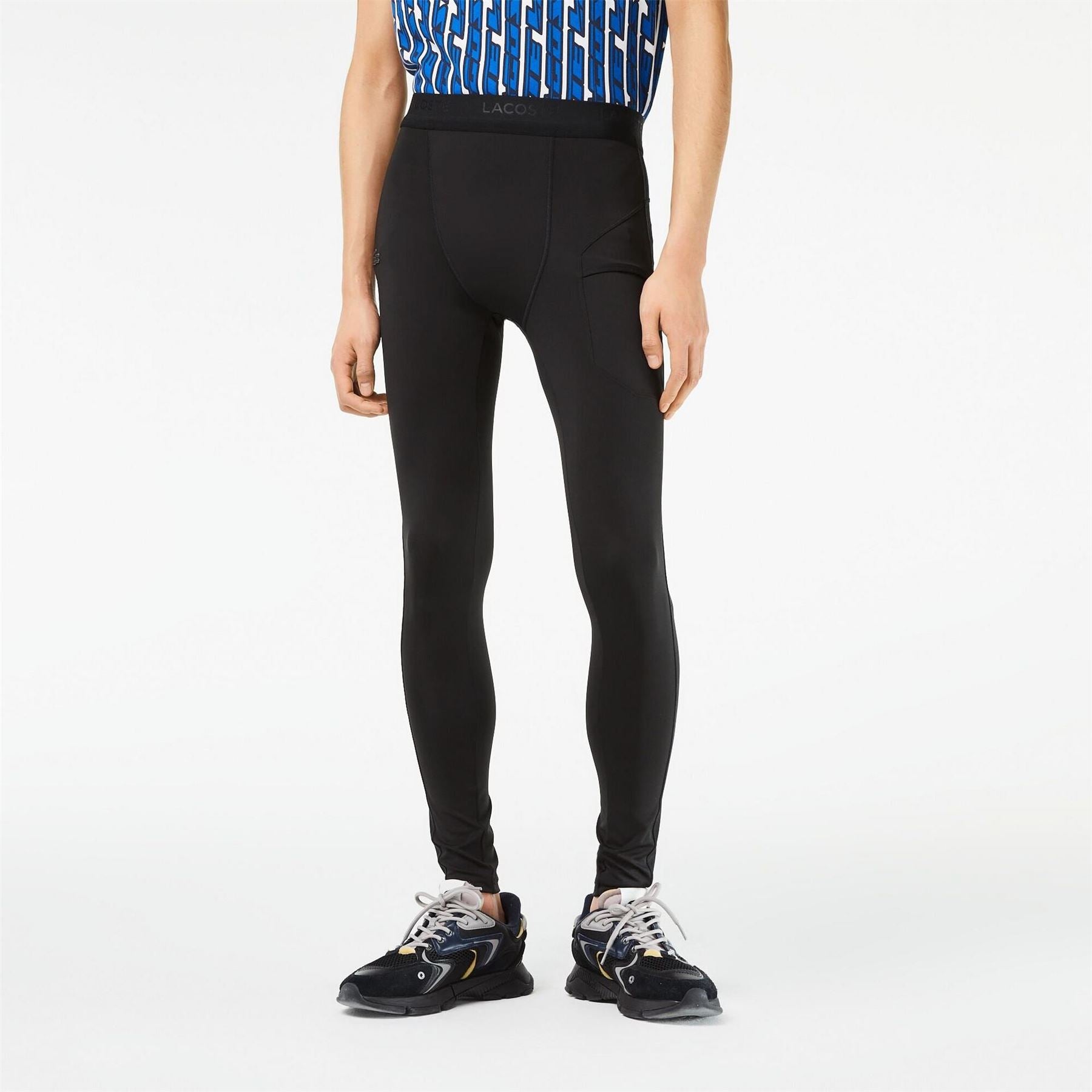 Lacoste OH5216 Zip Back Pocket Compression Leggings