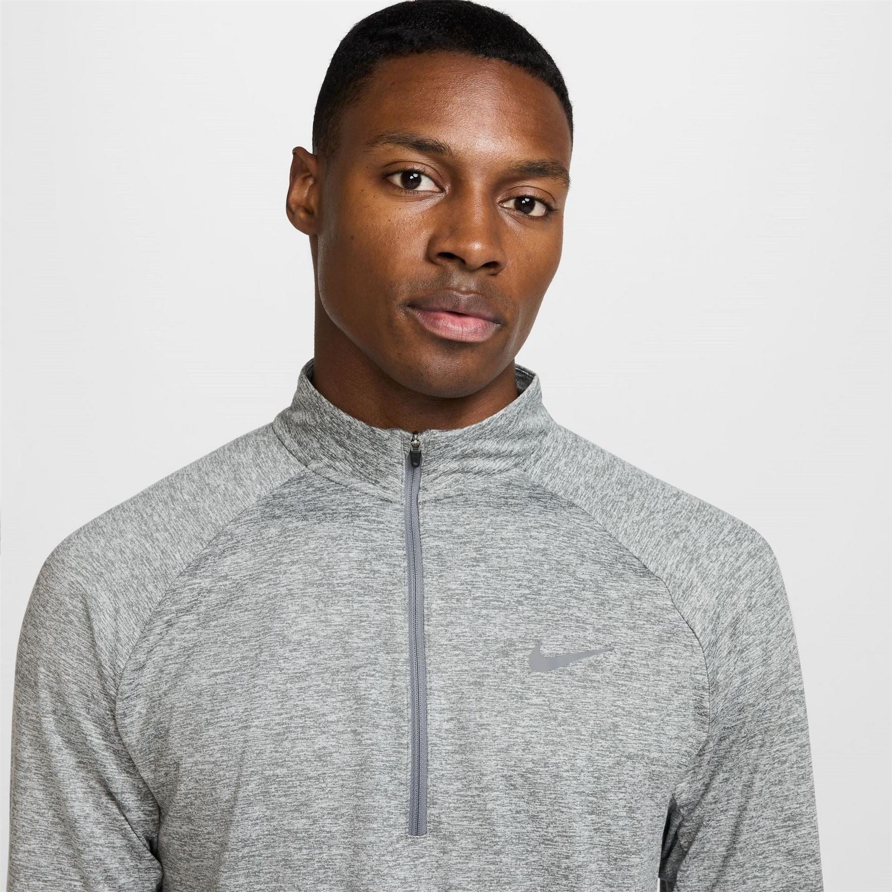 Nike Stride Zip Neck Regular Fit T-Shirt