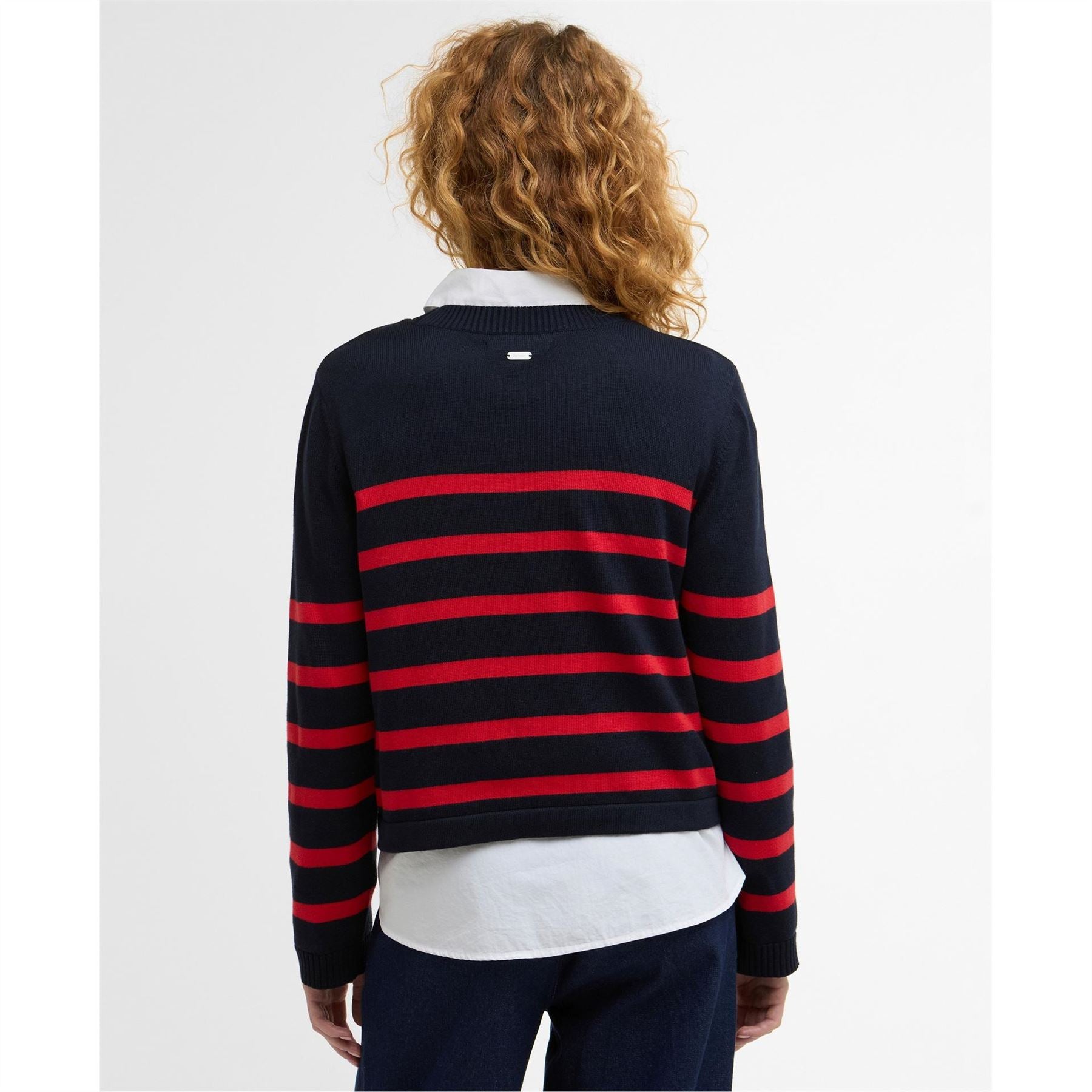 Barbour Fern Striped Crew Neck Jumper