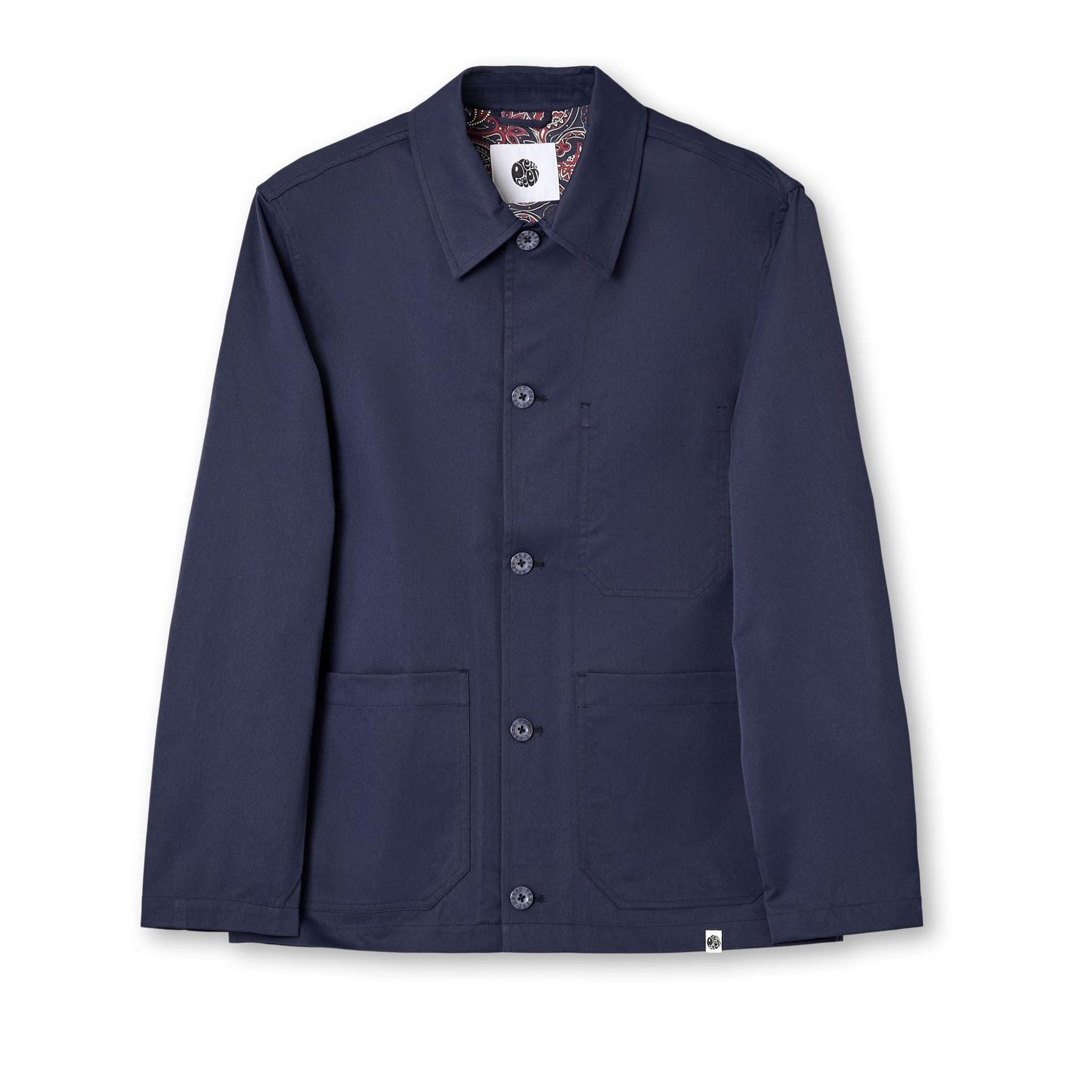Pretty Green Didsbury Structured Relaxed Fit Overshirt